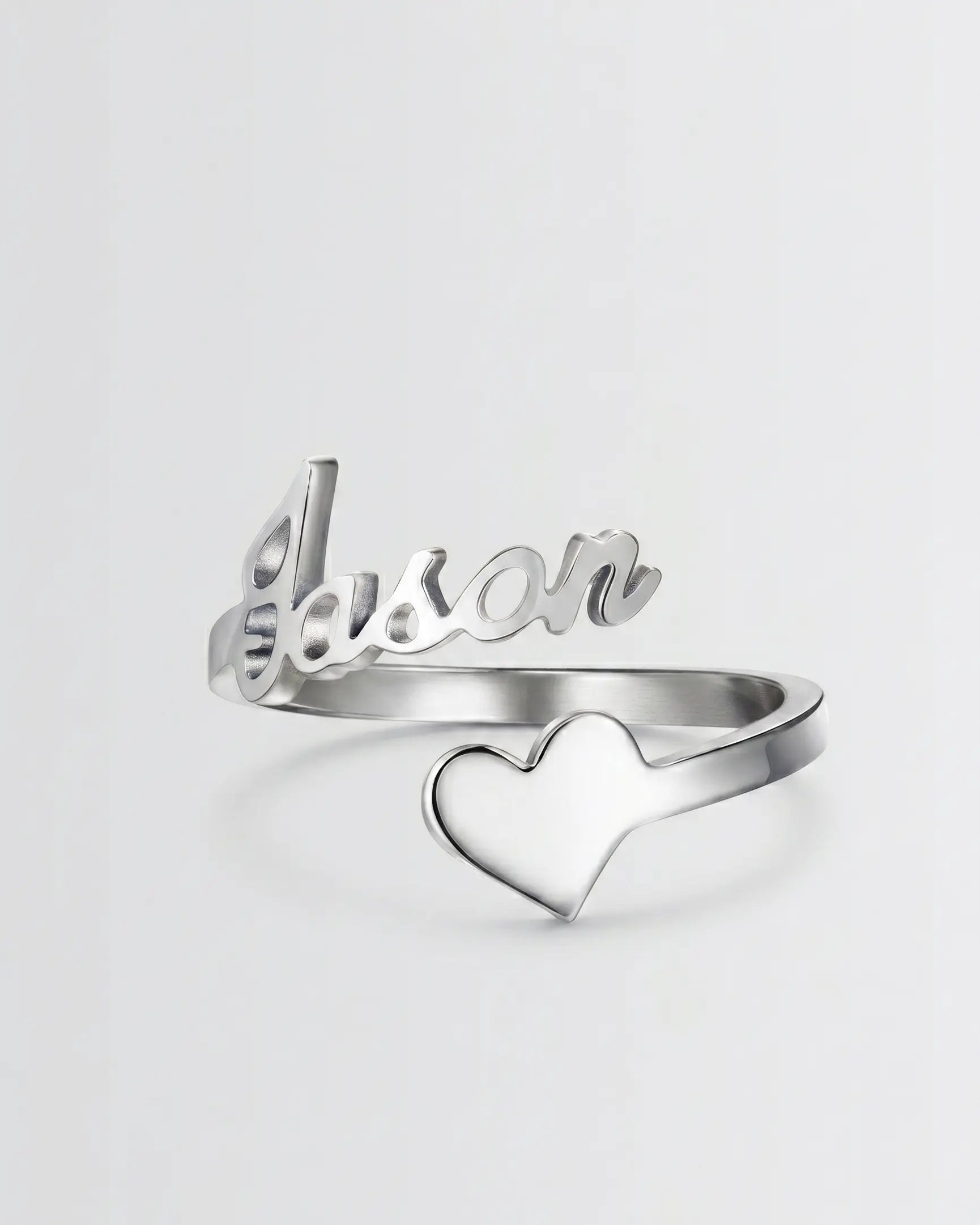 Personalize Your Name & Heart Ring - Fashion Ring by BLINGLANE