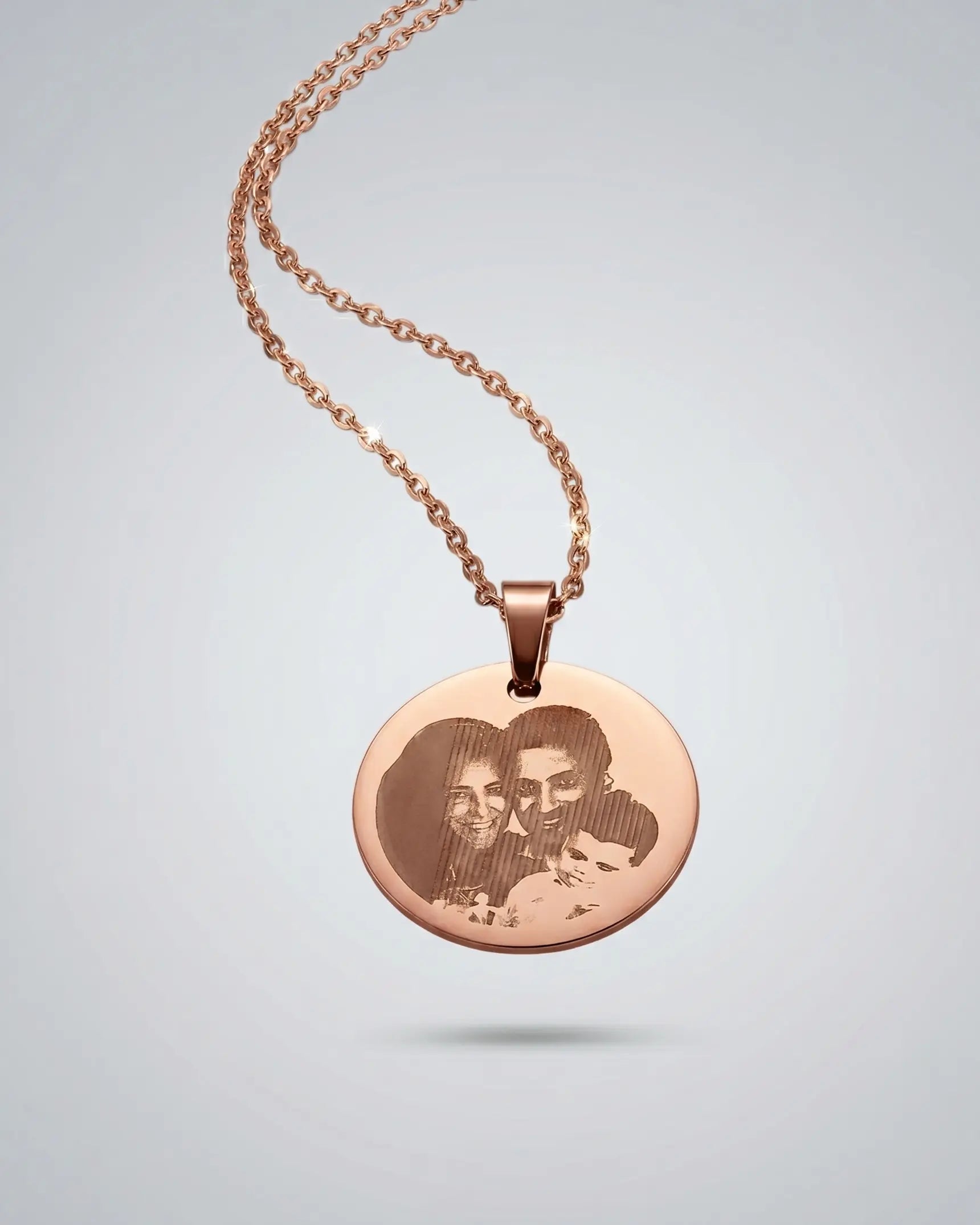 Personalize Your Photo & Message Engraved Necklace - Fashion Necklace by BLINGLANE