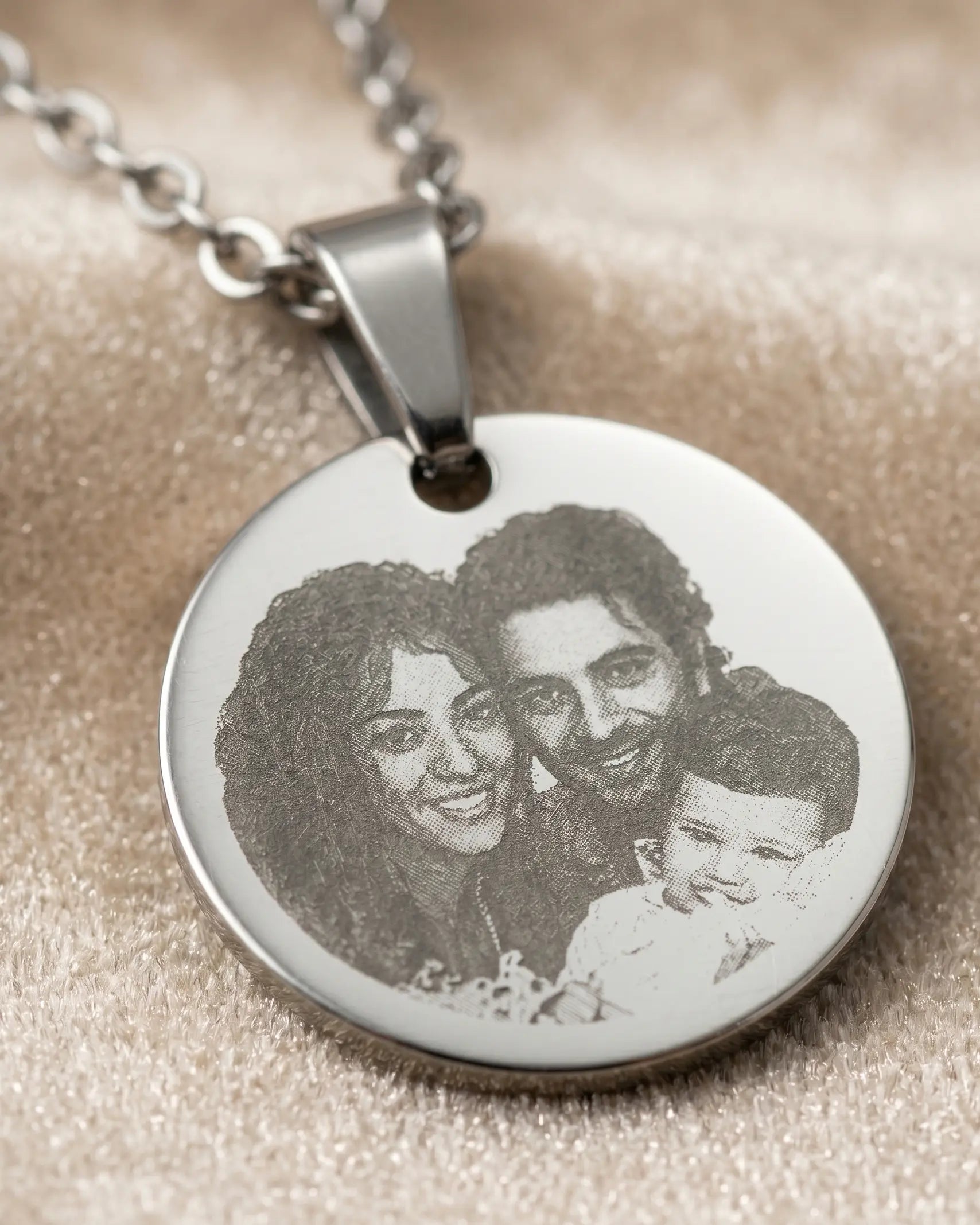 Personalize Your Photo & Message Engraved Necklace - Fashion Necklace by BLINGLANE