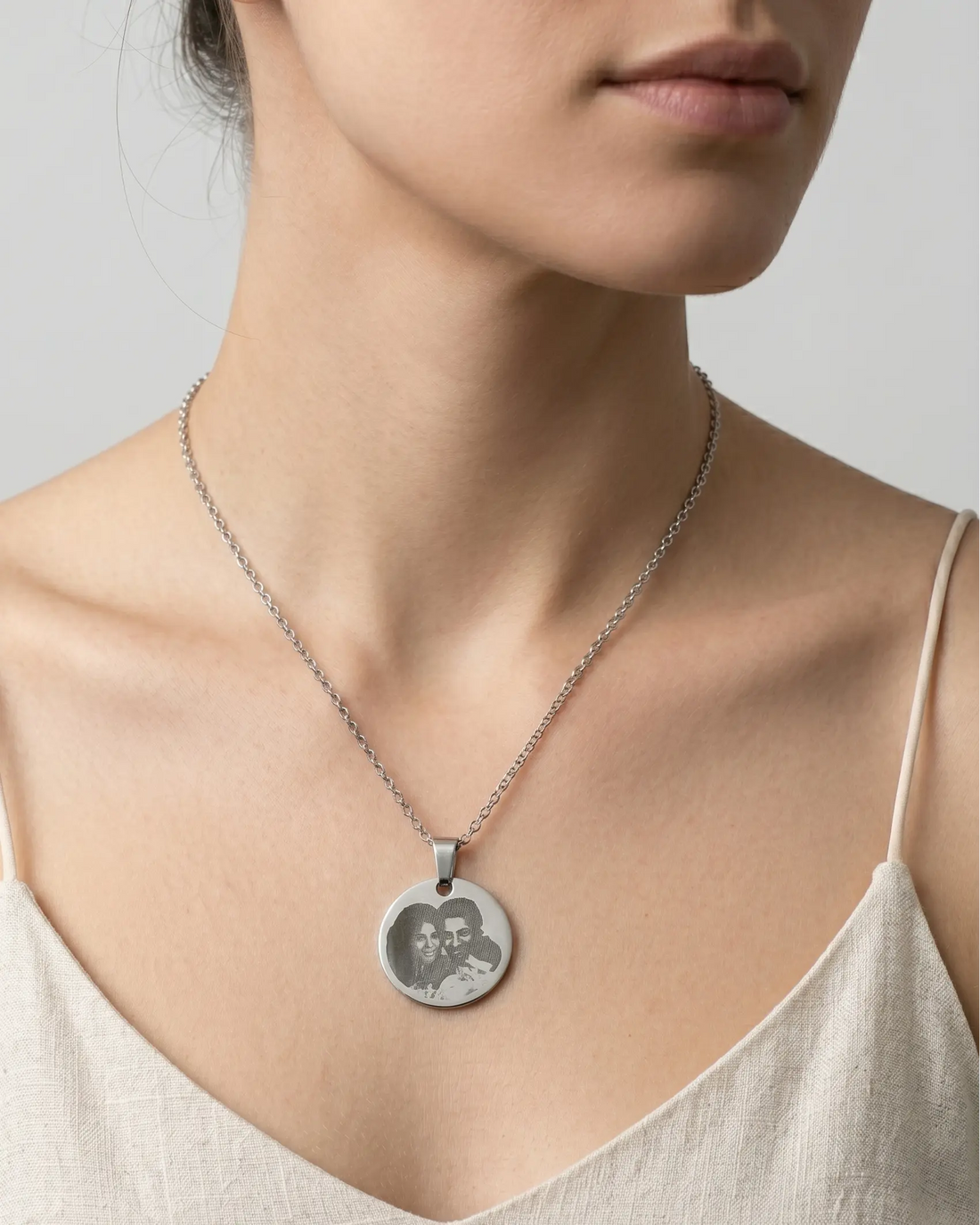 Personalize Your Photo & Message Engraved Necklace - Fashion Necklace by BLINGLANE