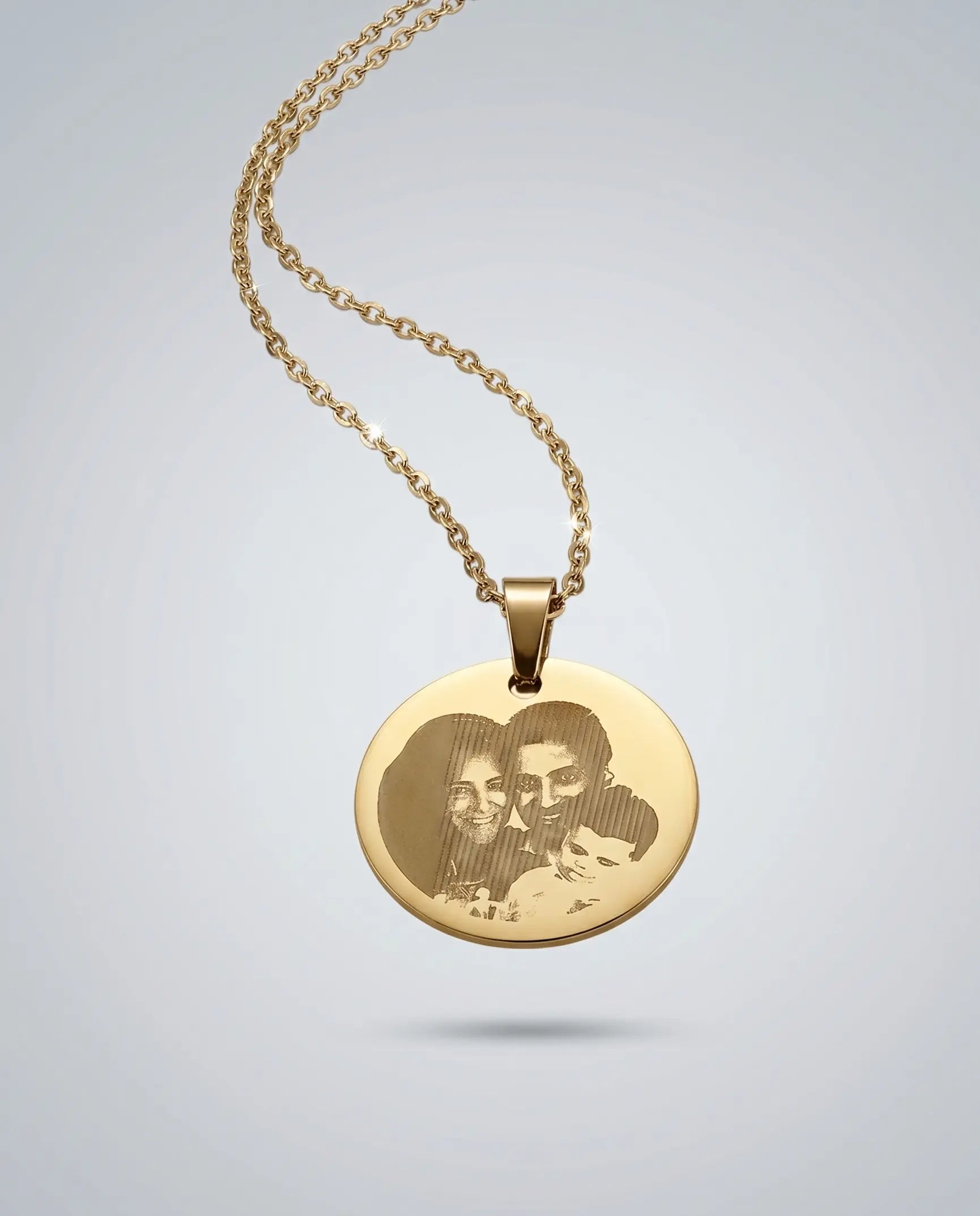 Personalize Your Photo & Message Engraved Necklace - Fashion Necklace by BLINGLANE