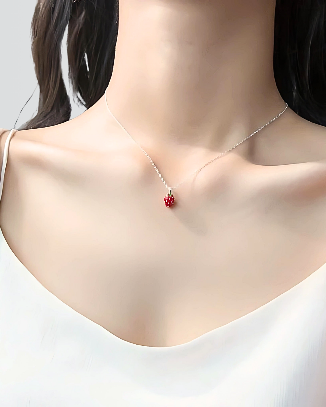 Yummy Strawberry Minimal Necklace