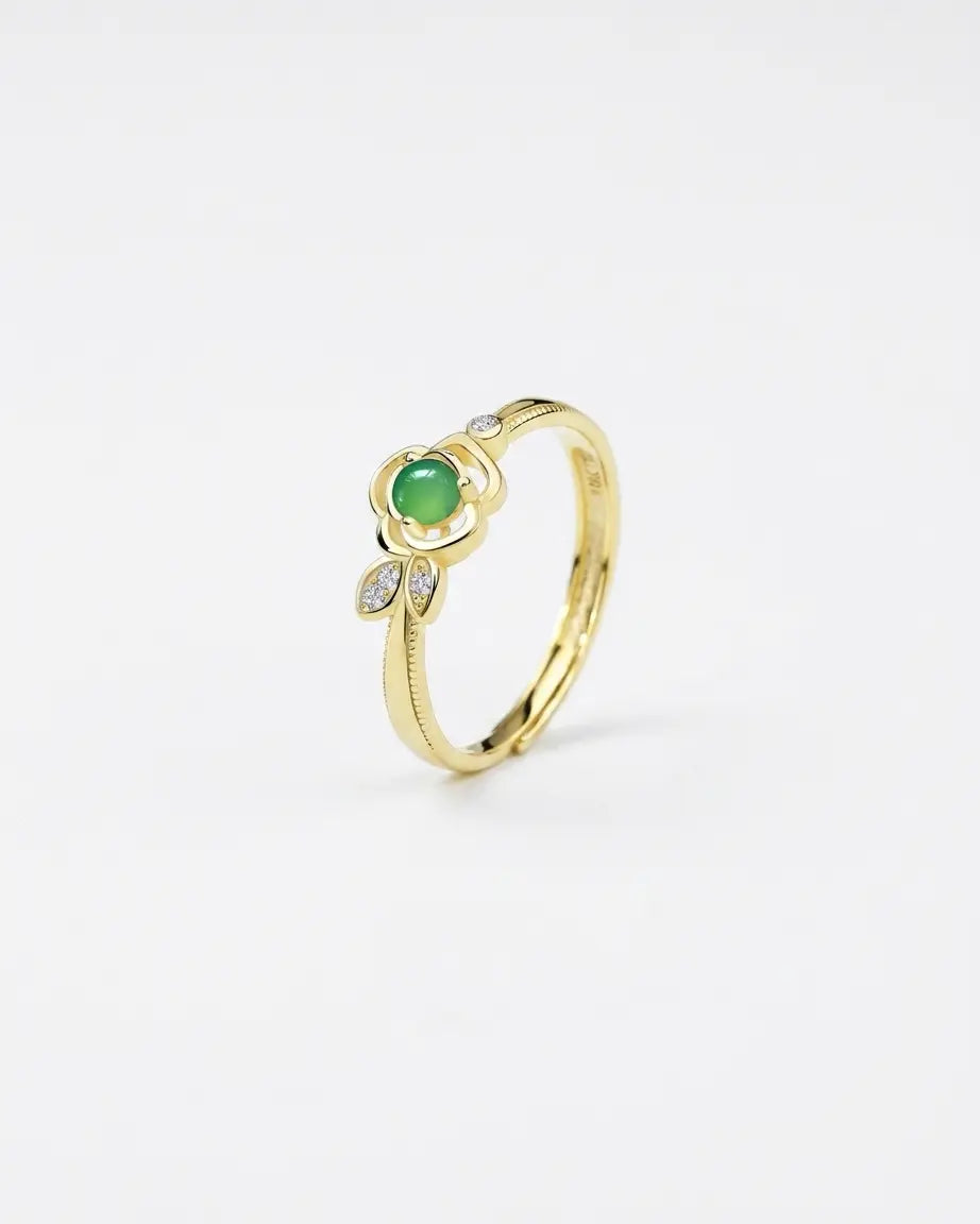 Rose Bloom Ring - Silver Ring by BLINGLANE