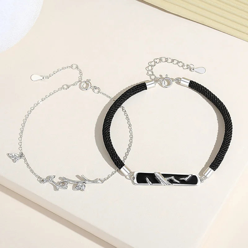Branching Together Couple Bracelet