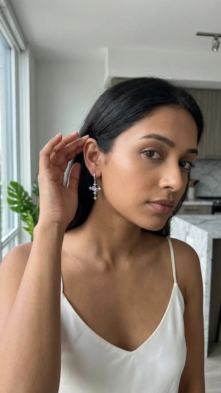 Stellar Soul Elite Earrings - Silver Earrings by BLINGLANE