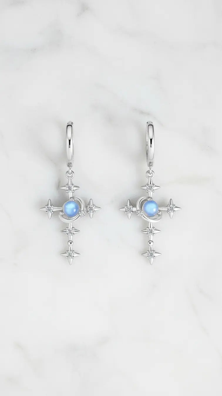 Stellar Soul Elite Earrings - Silver Earrings by BLINGLANE