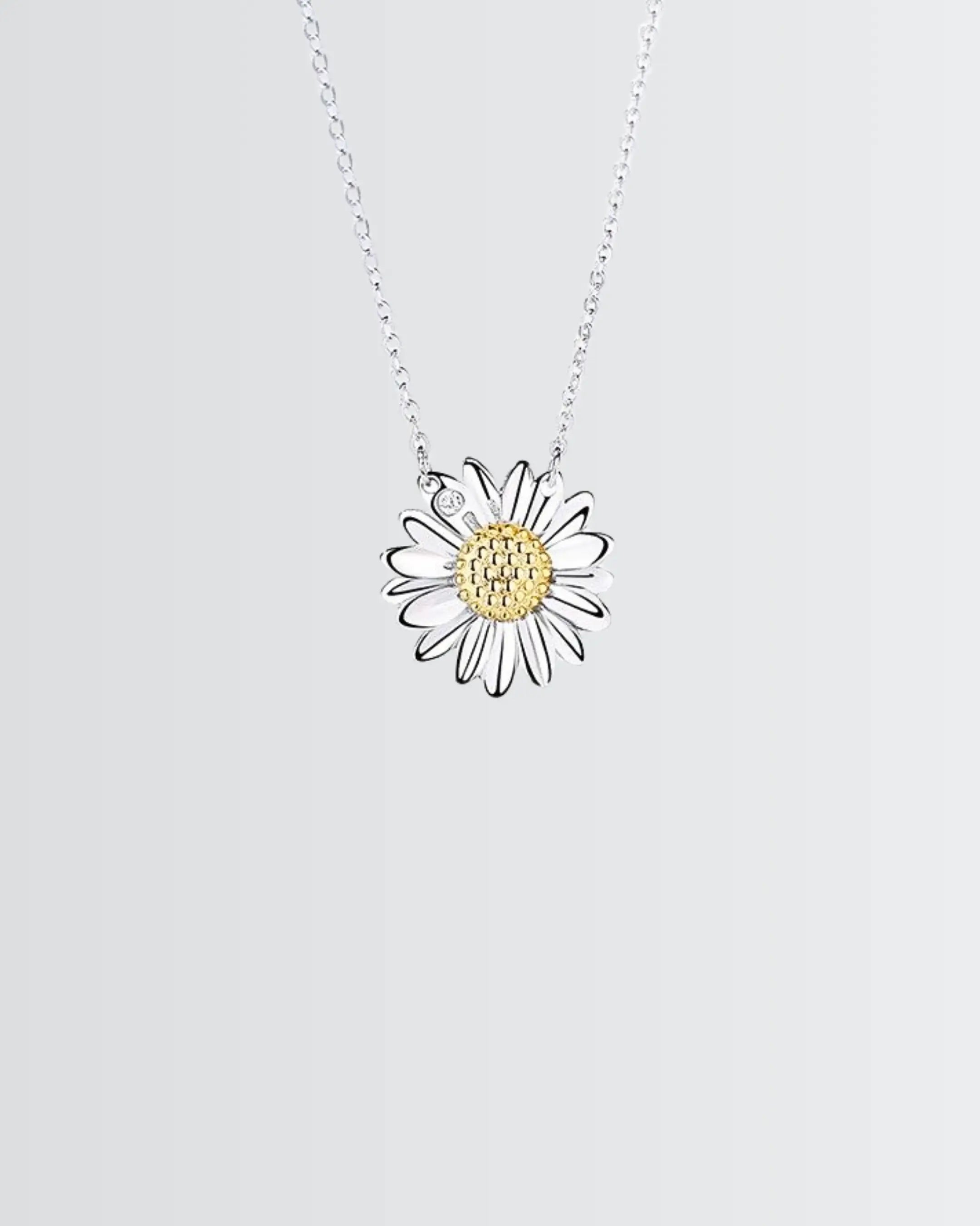 Sunflower Dreams Necklace - Silver Necklace by BLINGLANE