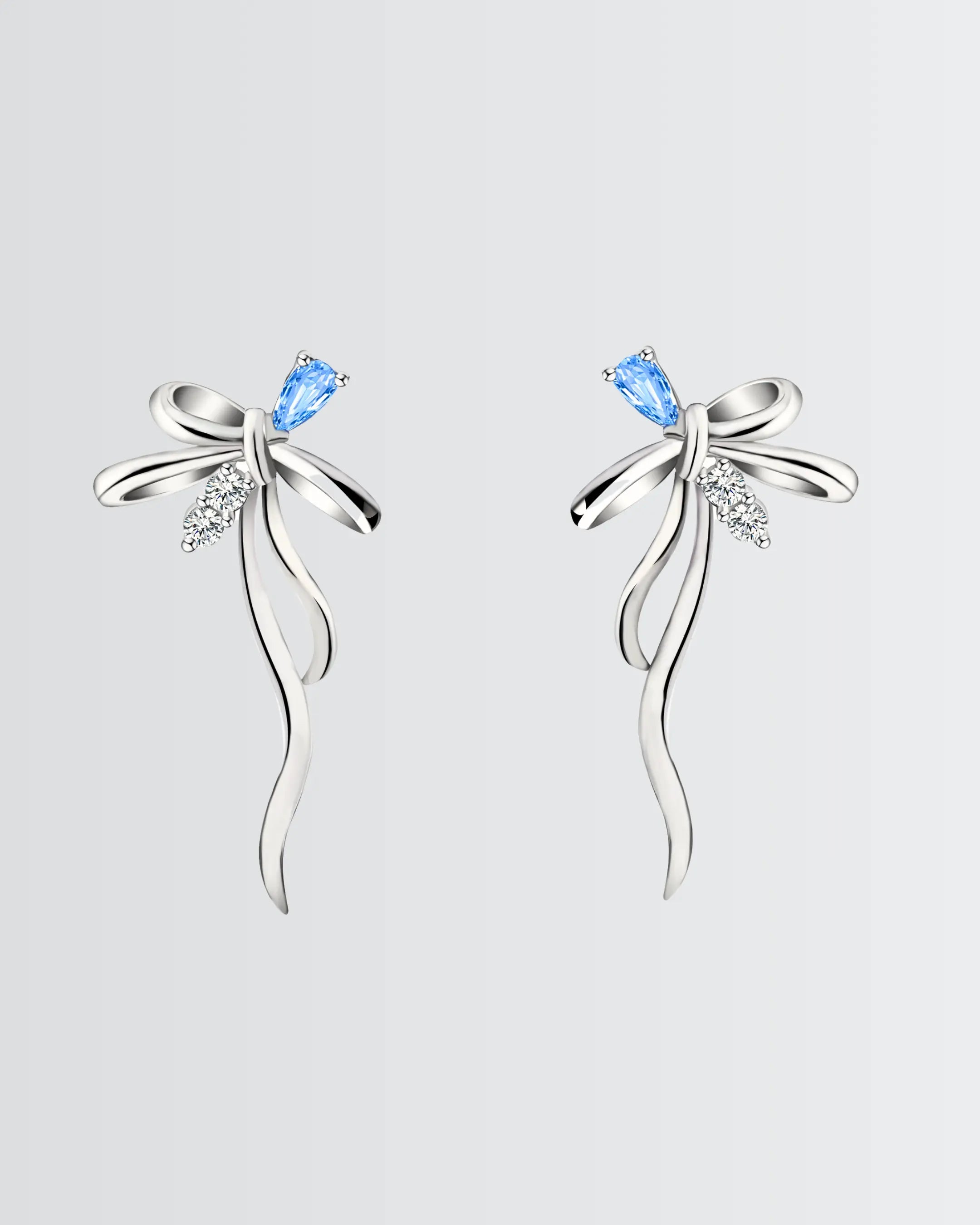 The Silk Twist Earrings - Silver Earrings by BLINGLANE