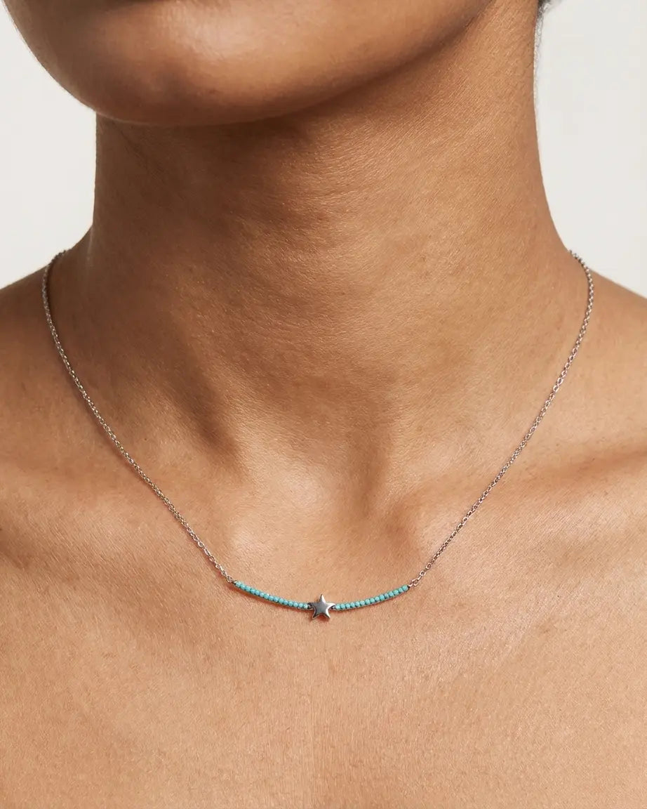 The Sweet Star Bling Necklace - Silver Necklace by BLINGLANE