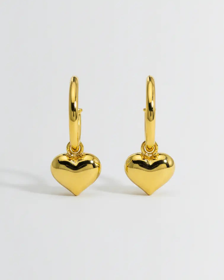 Too Bold To Break Heart Earrings - Silver Earrings by BLINGLANE