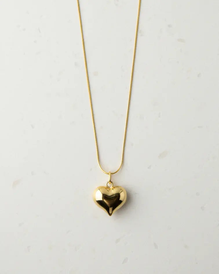Too Bold To Break Heart Necklace - Silver Necklace by BLINGLANE