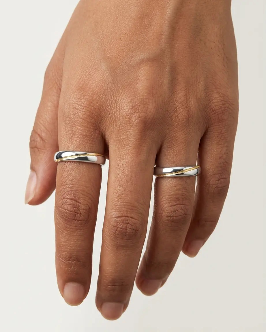 You Are My Light Love Bands - Silver Ring by BLINGLANE