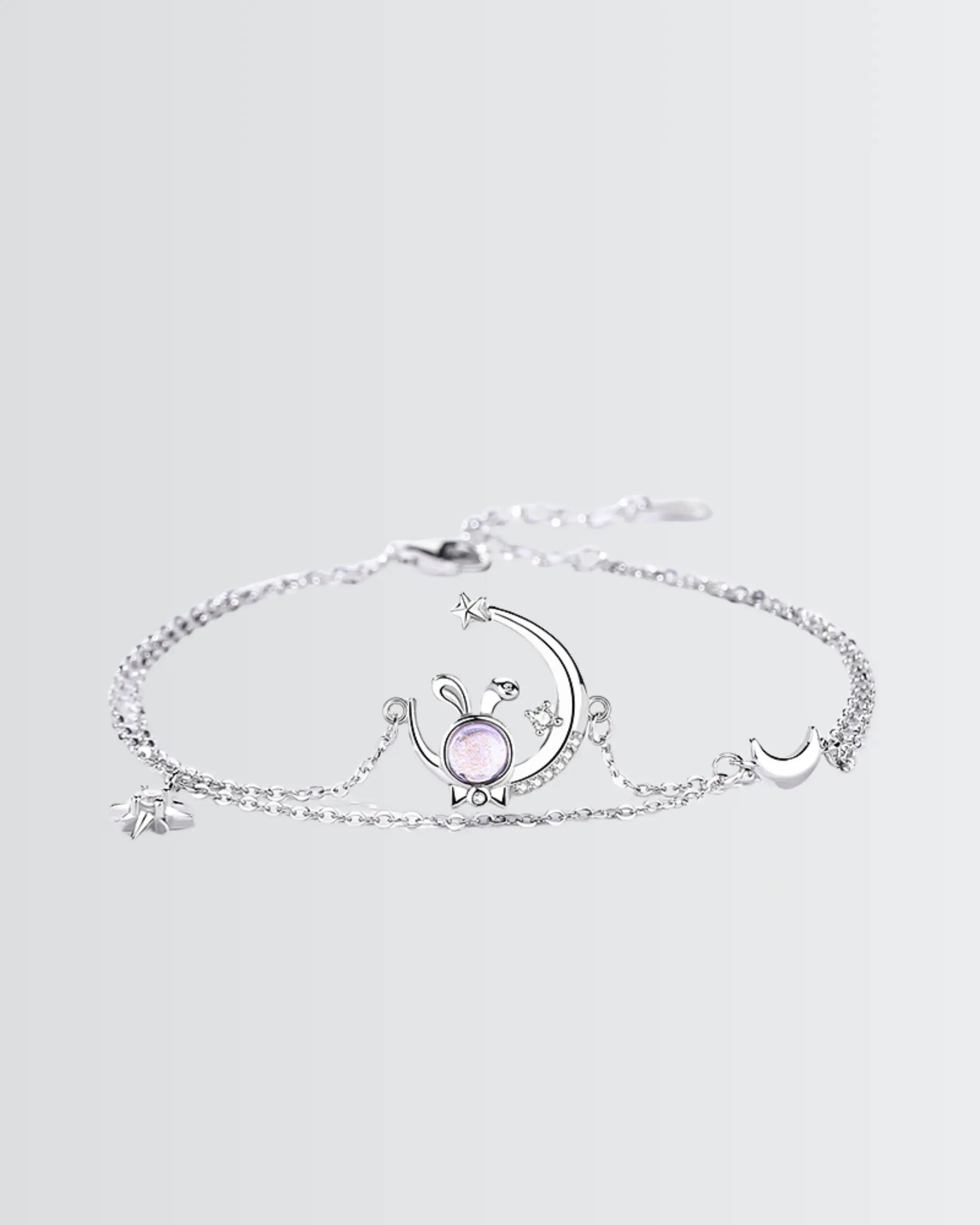 You Make My Heart Hop Bracelet - Silver Bracelet by BLINGLANE