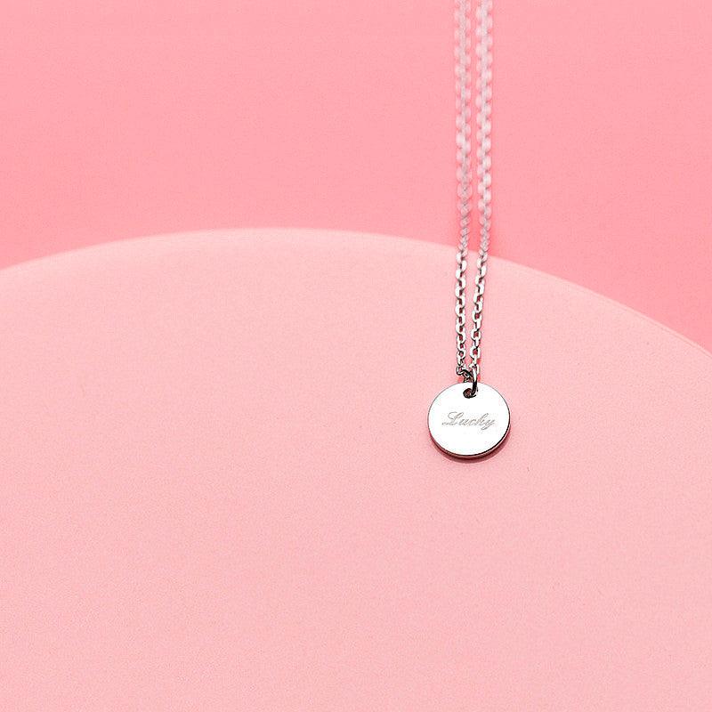 Lustrous Lucky Charm Minimal Necklace - Blinglane