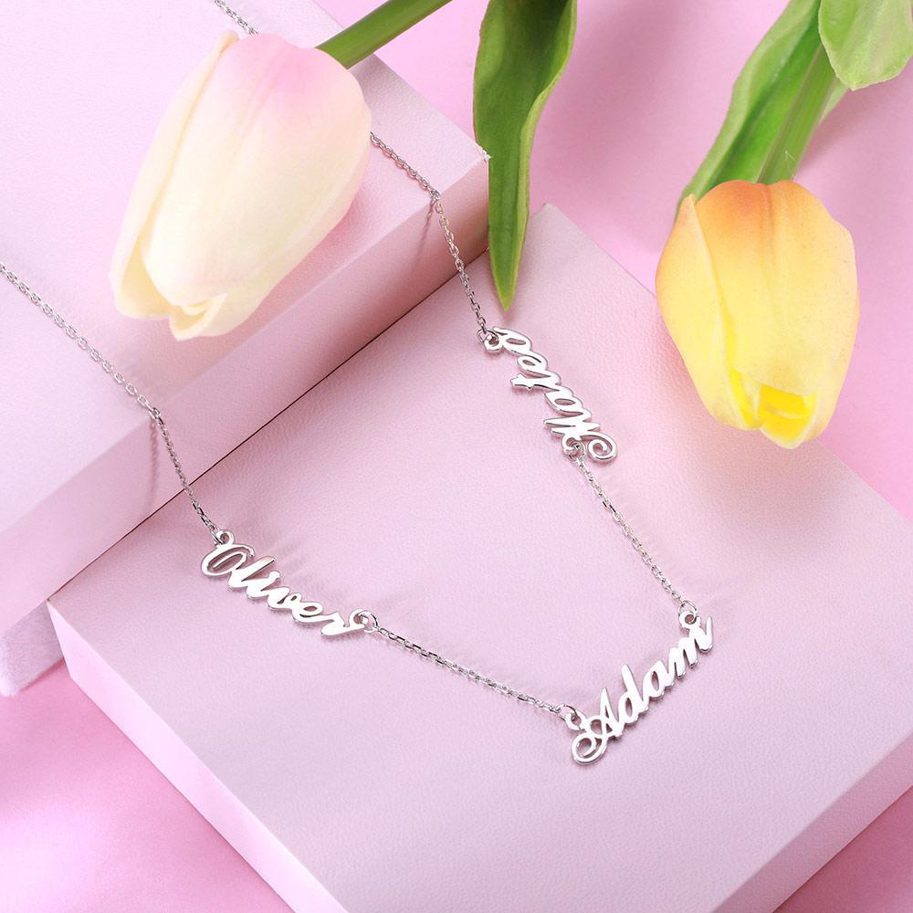Personalize Three Names Necklace - Blinglane