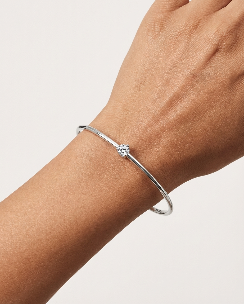 A Solitaire Says It All Bracelet