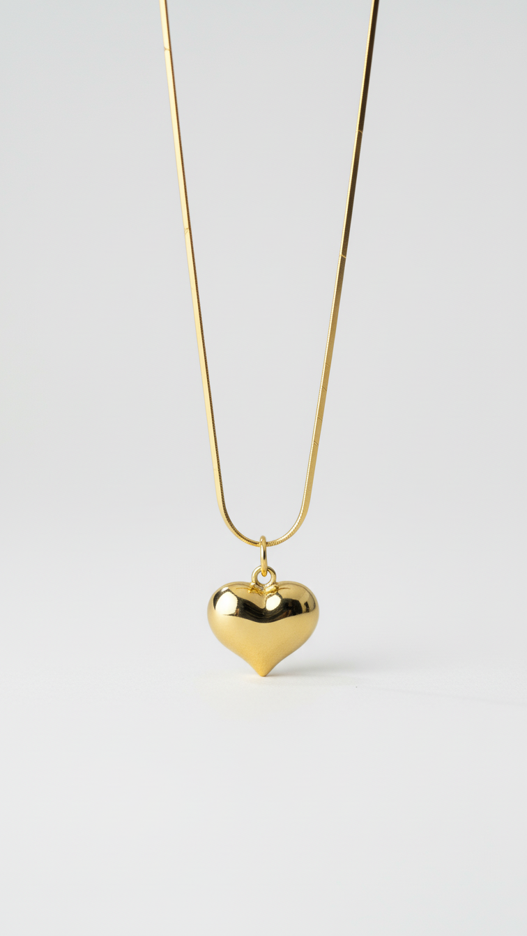 Too Bold To Break Heart Necklace