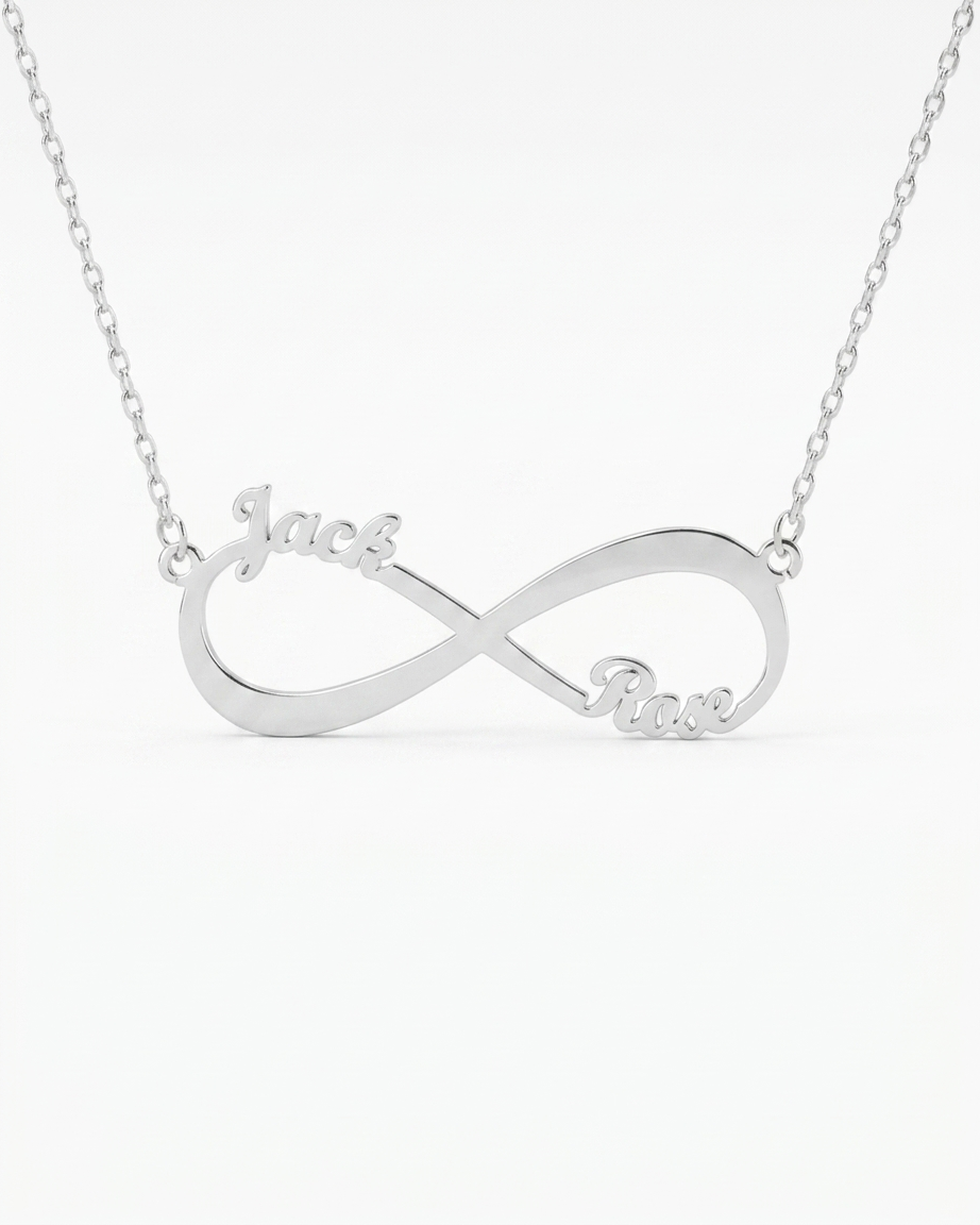 Personalize Your Names Infinity Necklace - jewellery by BLINGLANE
