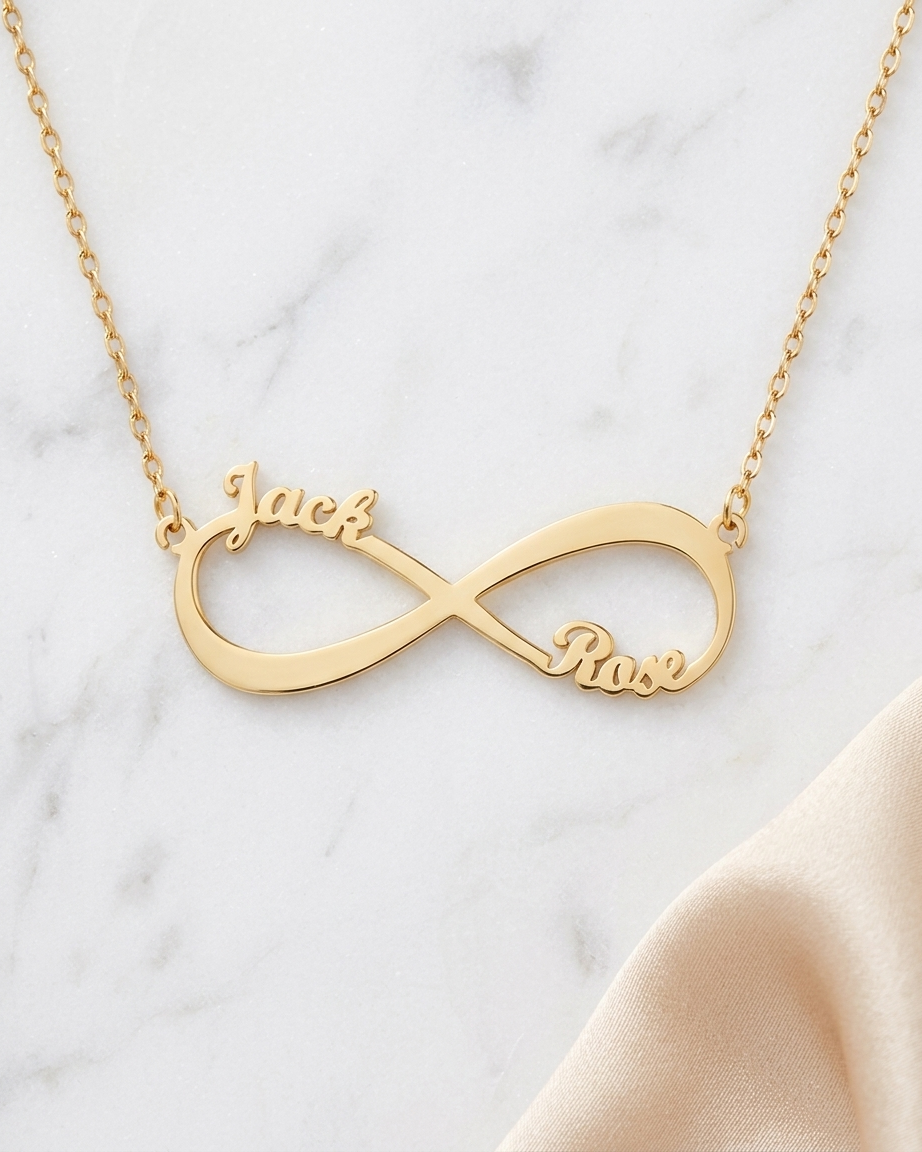 Personalize Your Names Infinity Necklace - jewellery by BLINGLANE
