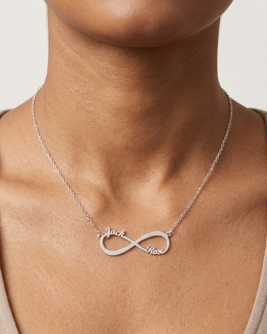 Personalize Your Names Infinity Necklace