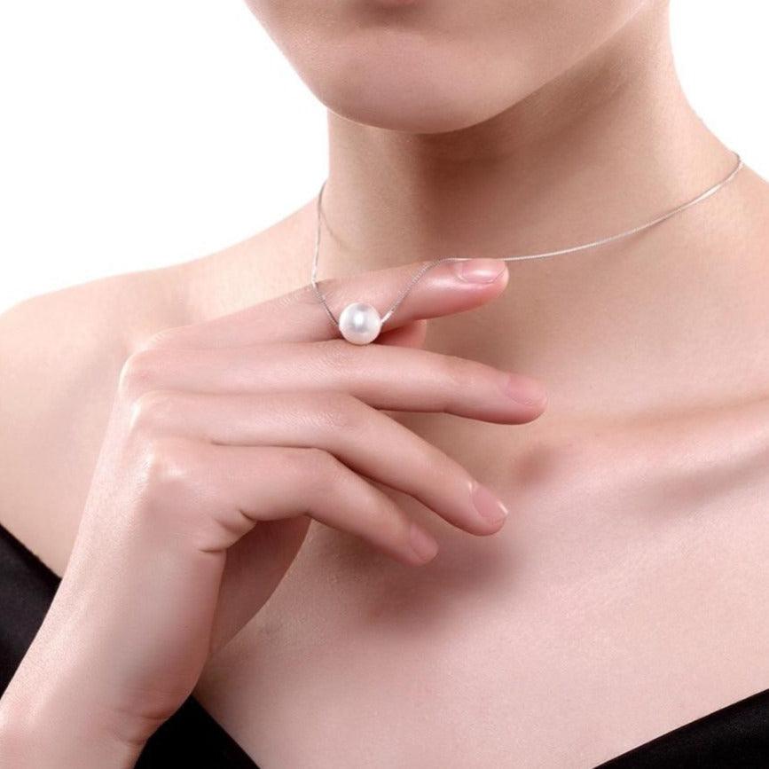 Minimal Pearl Necklace - Blinglane