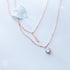 Scintillating Solitaire & Bar Layered Necklace - Blinglane