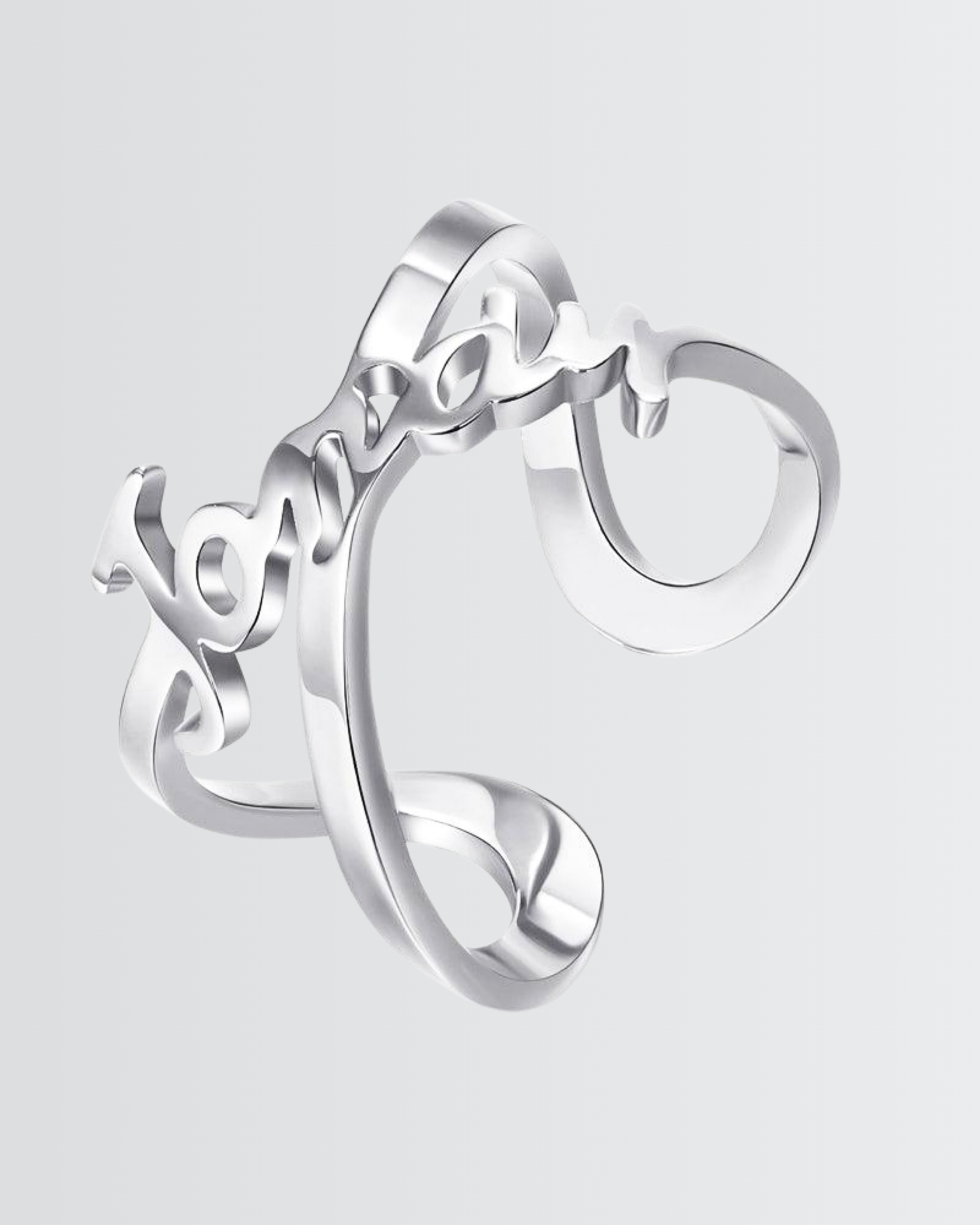 Personalize Your Name Infinity Ring