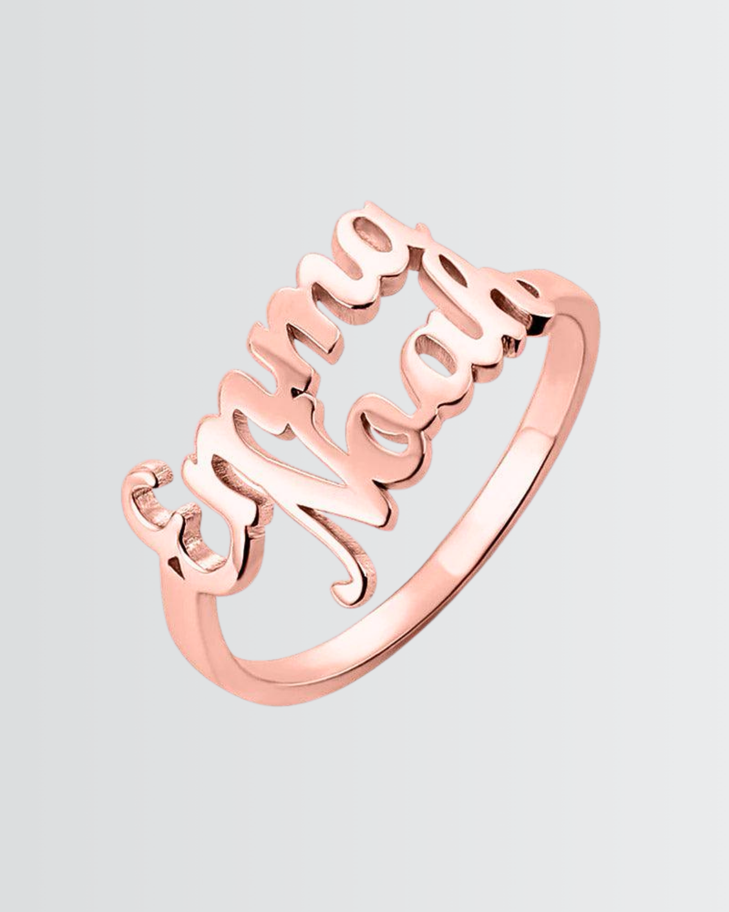 Personalize Two Names Ring