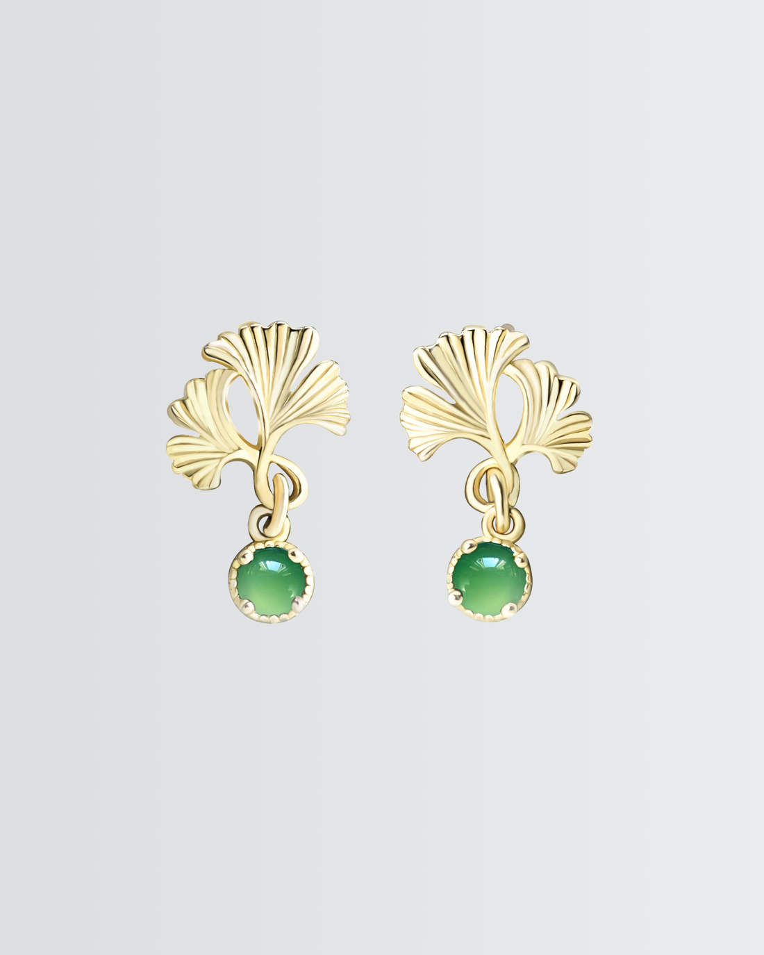 Golden Ginkgo Earrings