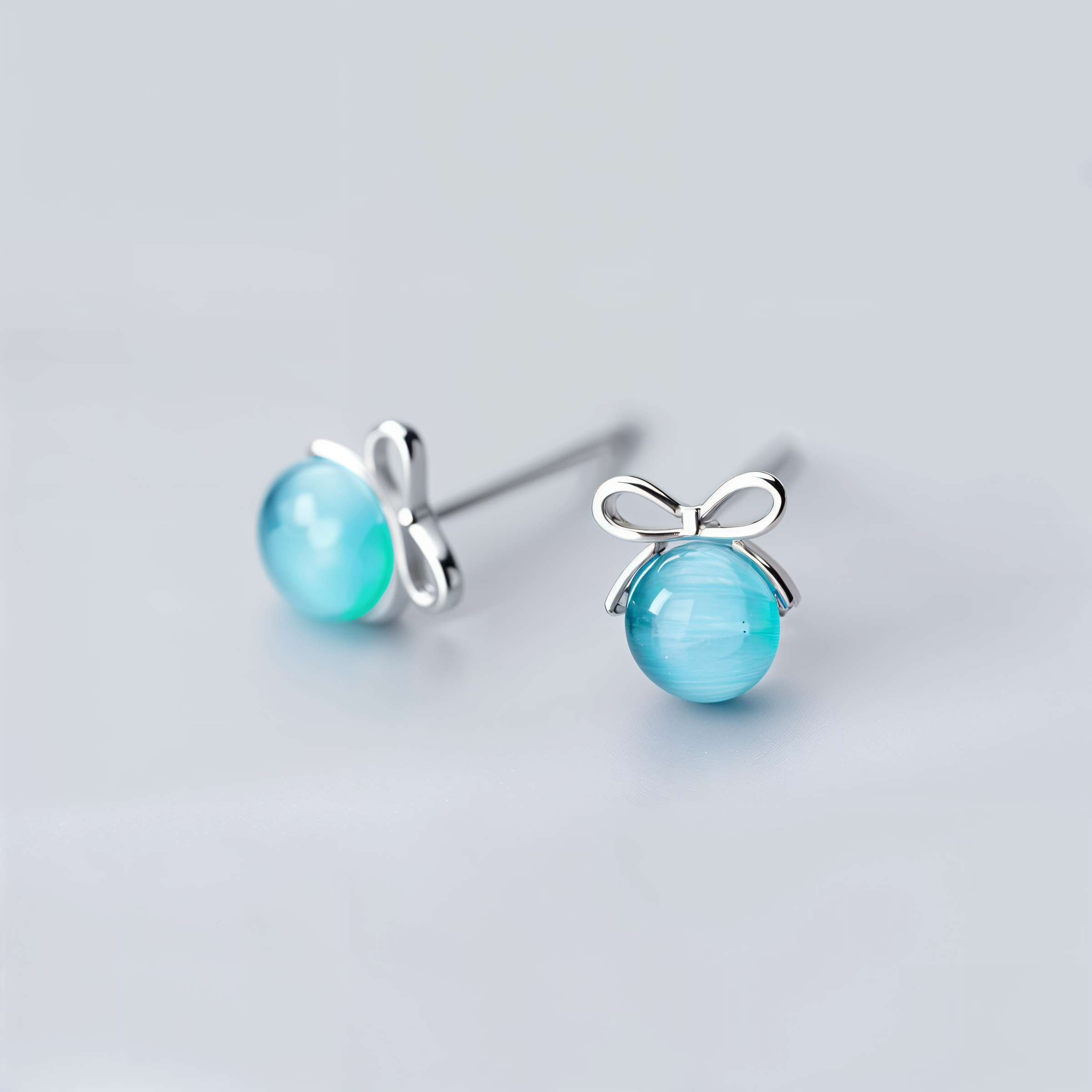 Adorable Aqua Mini Studs - Blinglane - 15ffb5