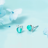 Adorable Aqua Mini Studs - Blinglane - 15ffb5