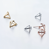 3D Triangular Minimal Studs - Blinglane - 15ffb5