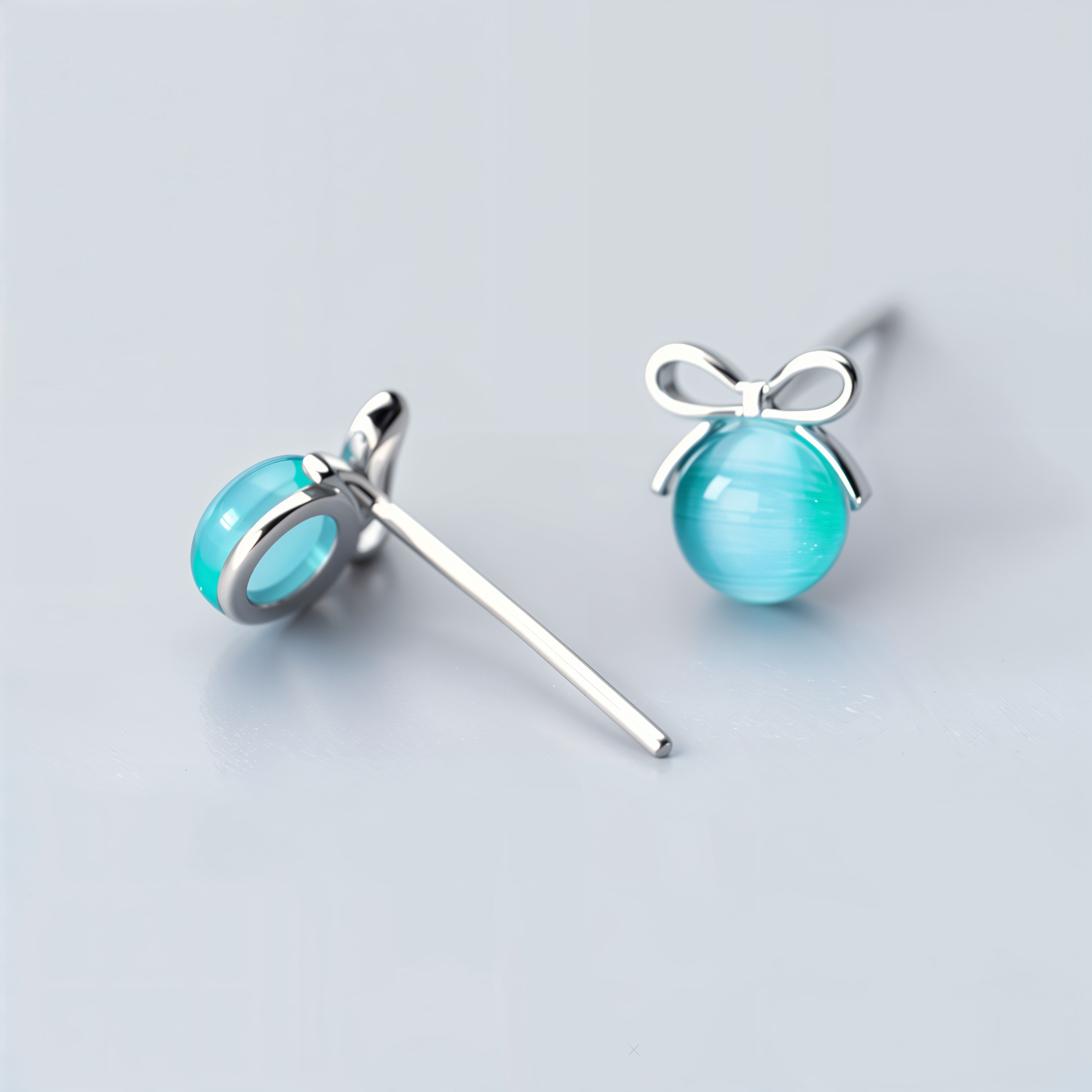 Adorable Aqua Mini Studs - Blinglane - 15ffb5