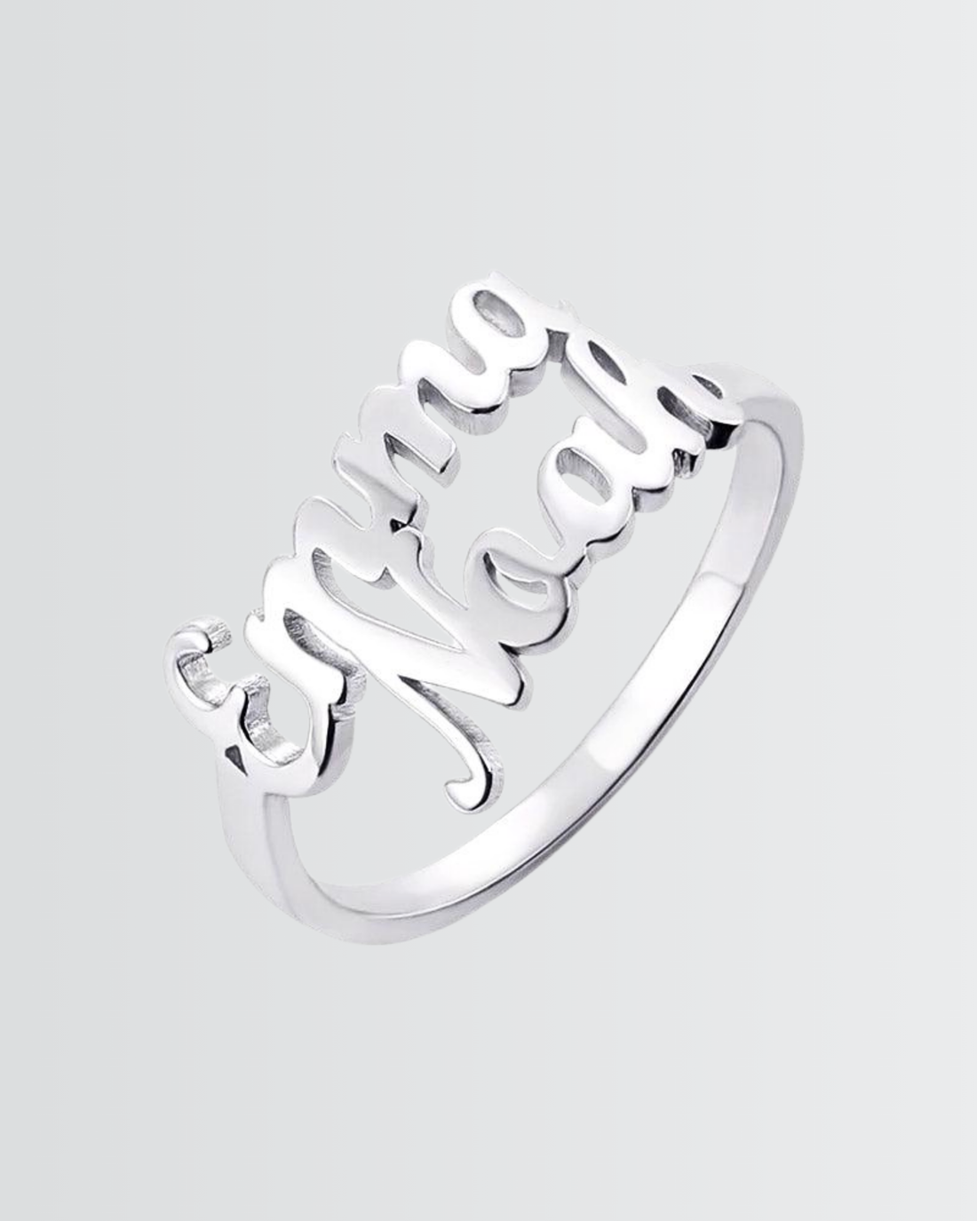 Personalize Two Names Ring