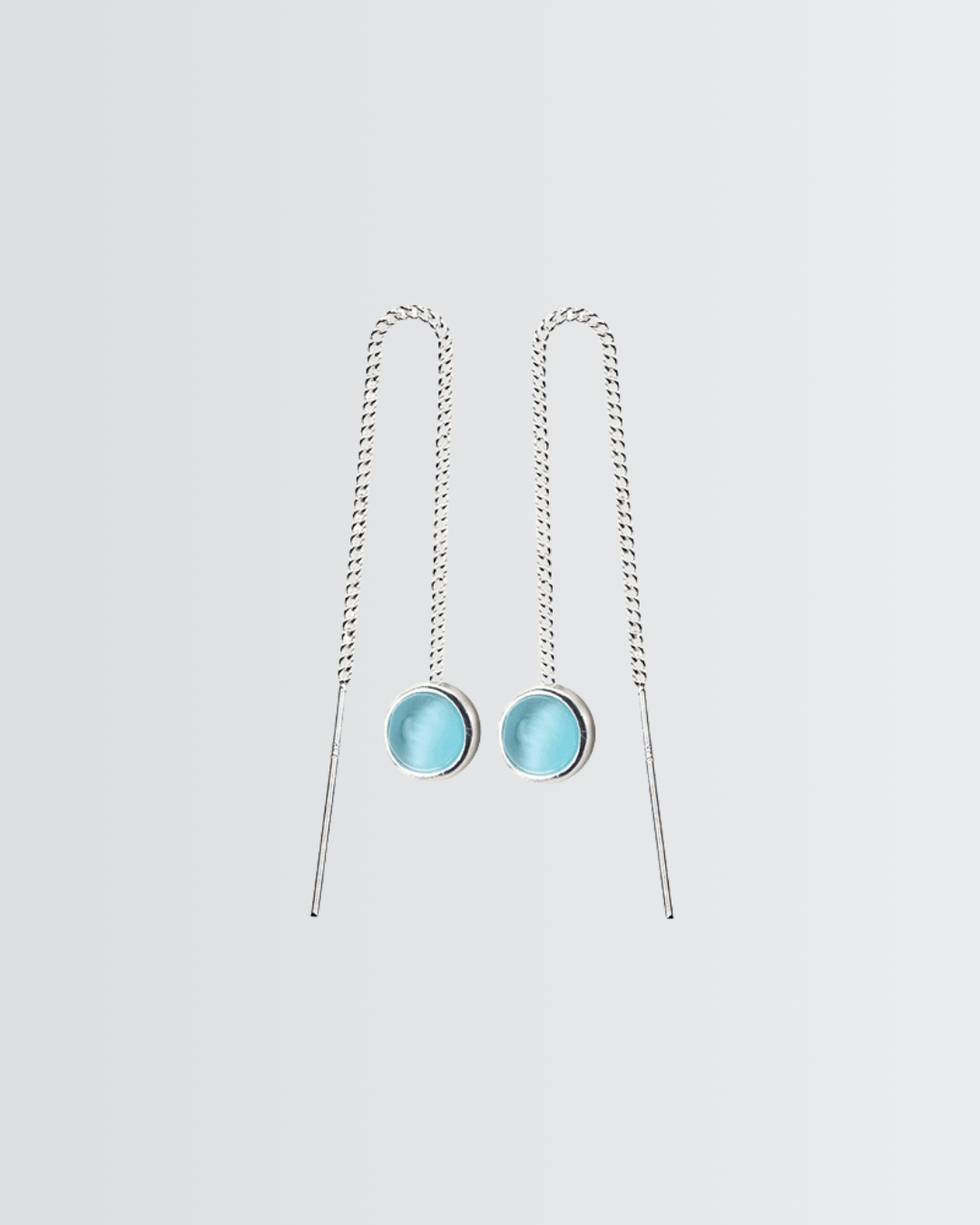 Gleam Drops Chain Earrings