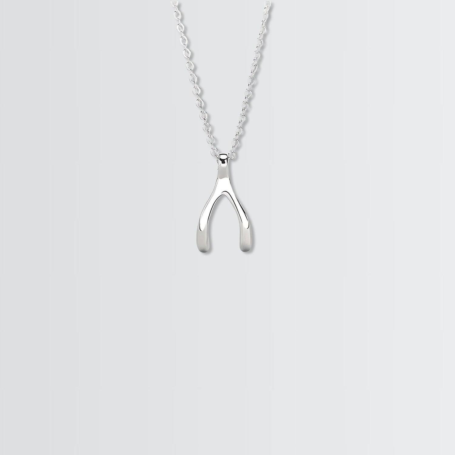 Elegant Wishbone Minimal Necklace