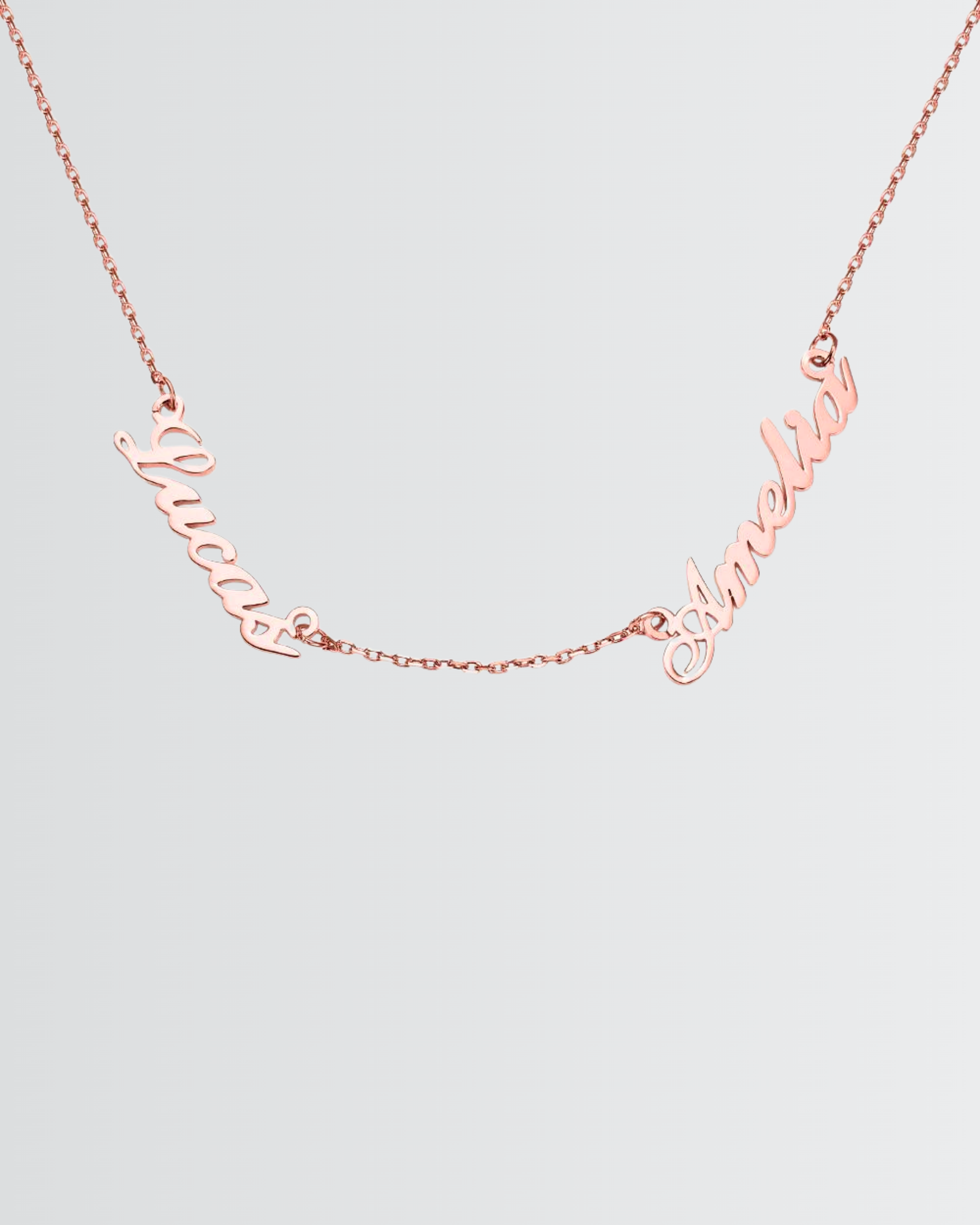 Personalize Two Names Necklace