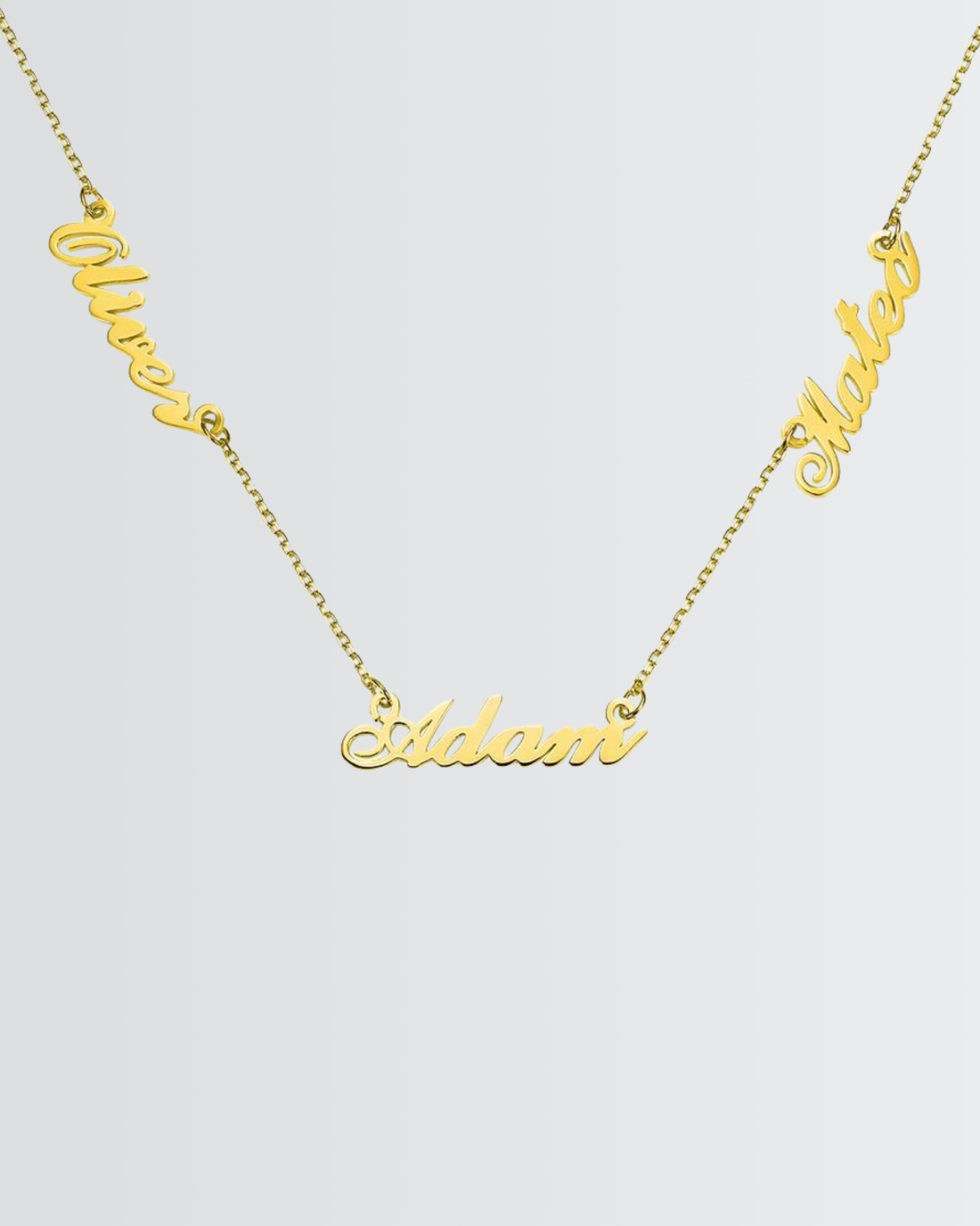 Personalize Three Names Necklace