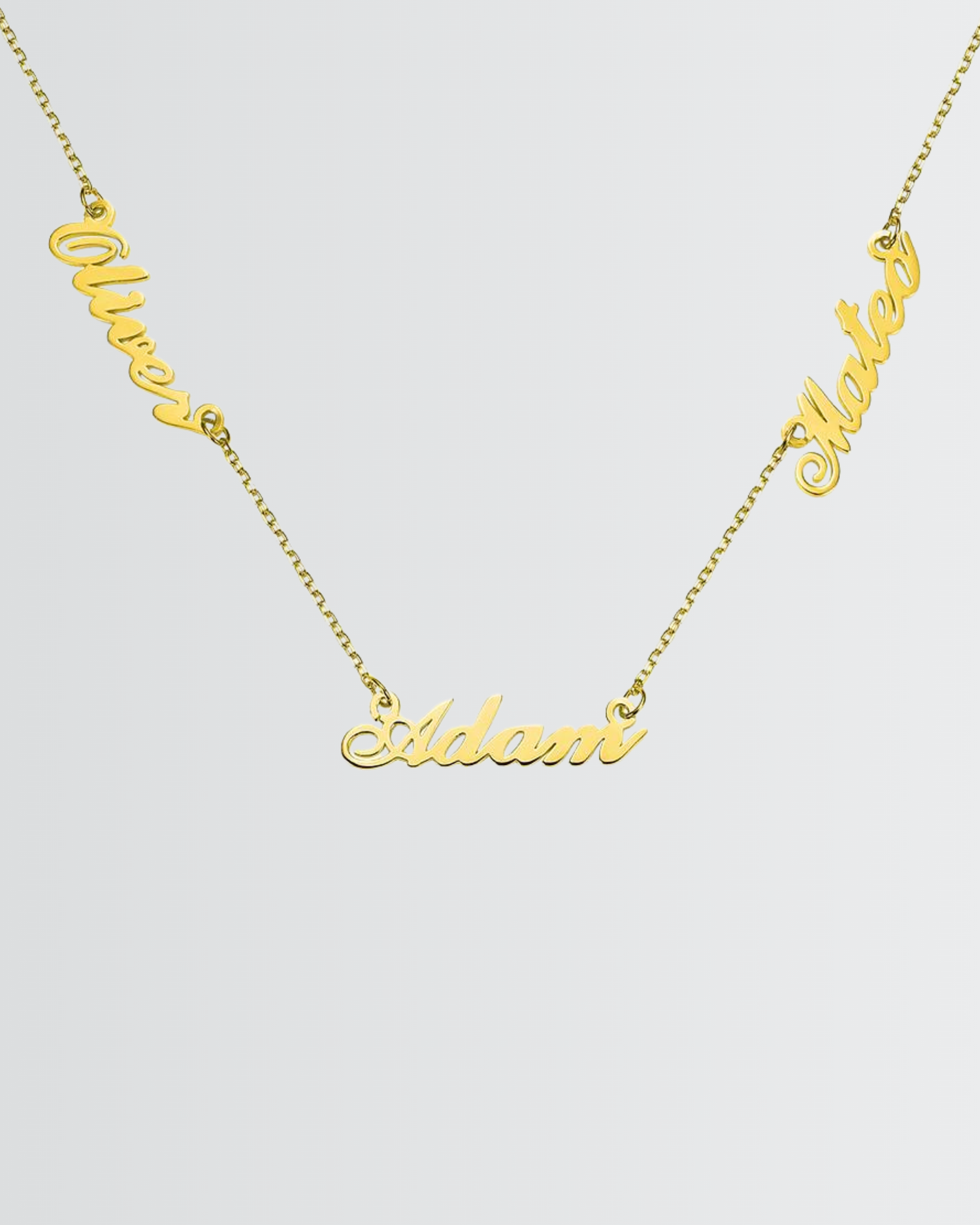 Personalize Three Names Necklace