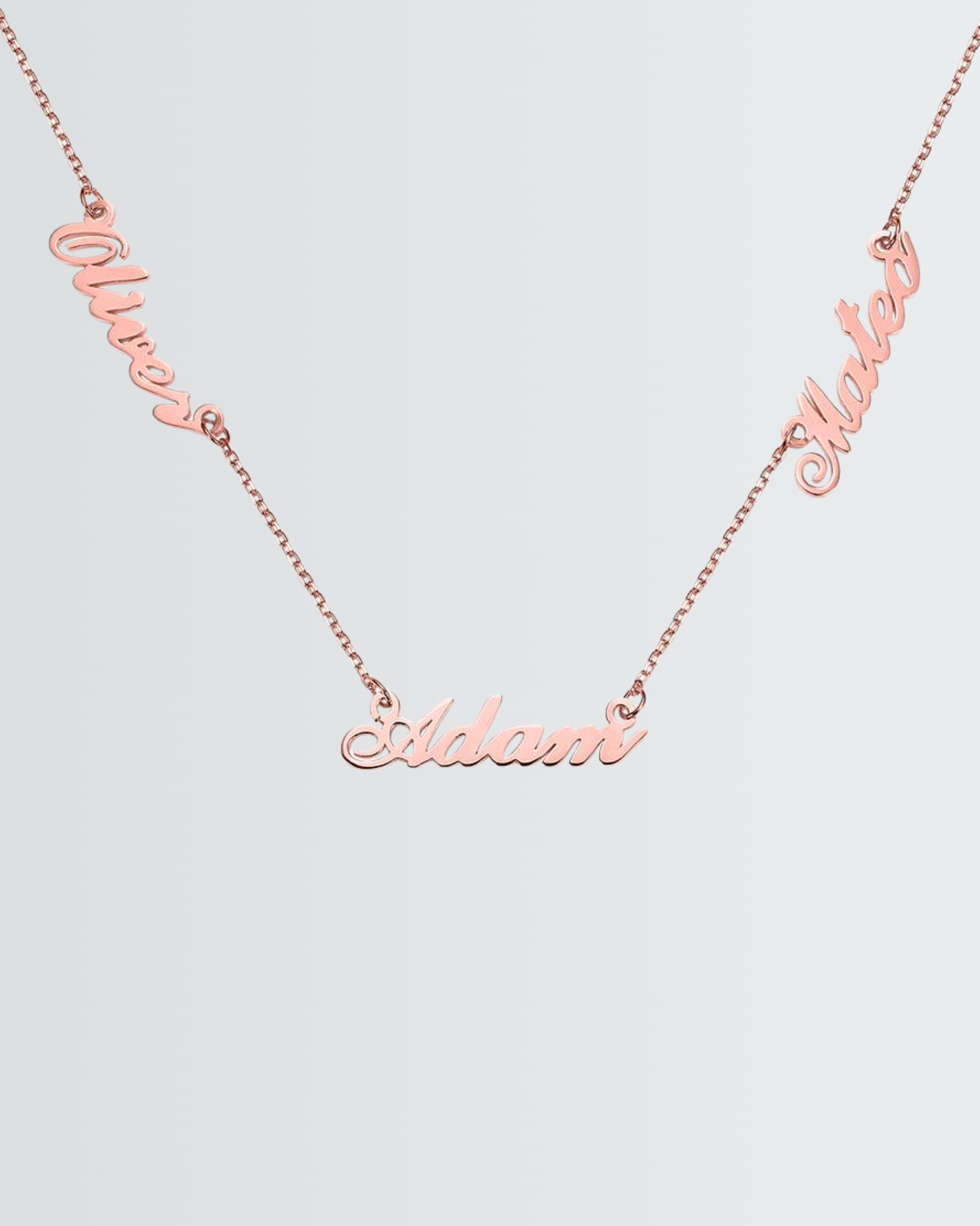 Personalize Three Names Necklace