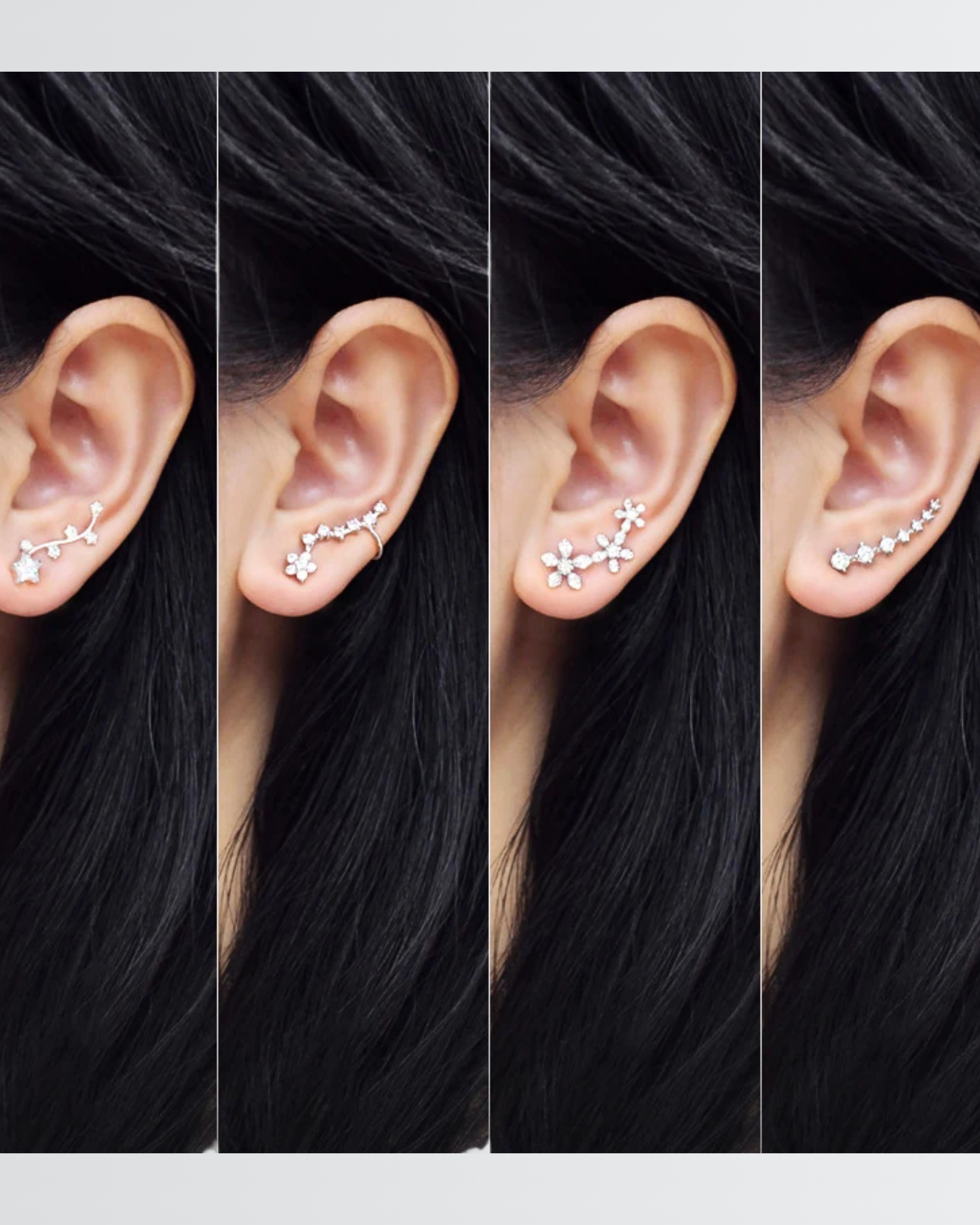 Flourish Your Sparkle Ear Climbers