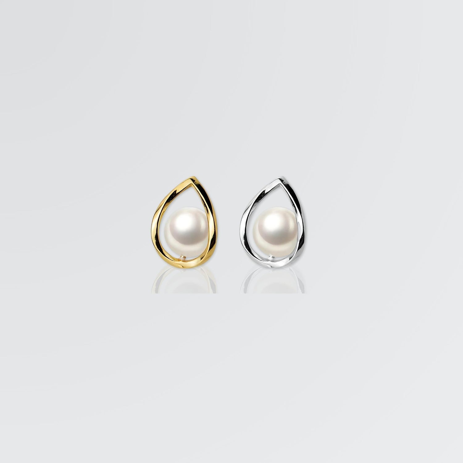 Leafy Pearl Minimal Studs