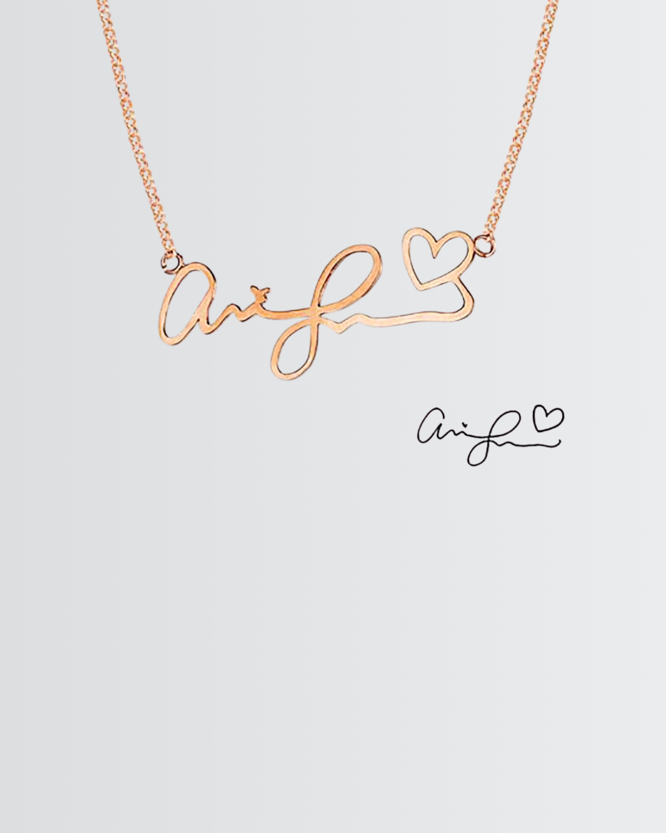 Personalize Your Handwritten Signature Necklace