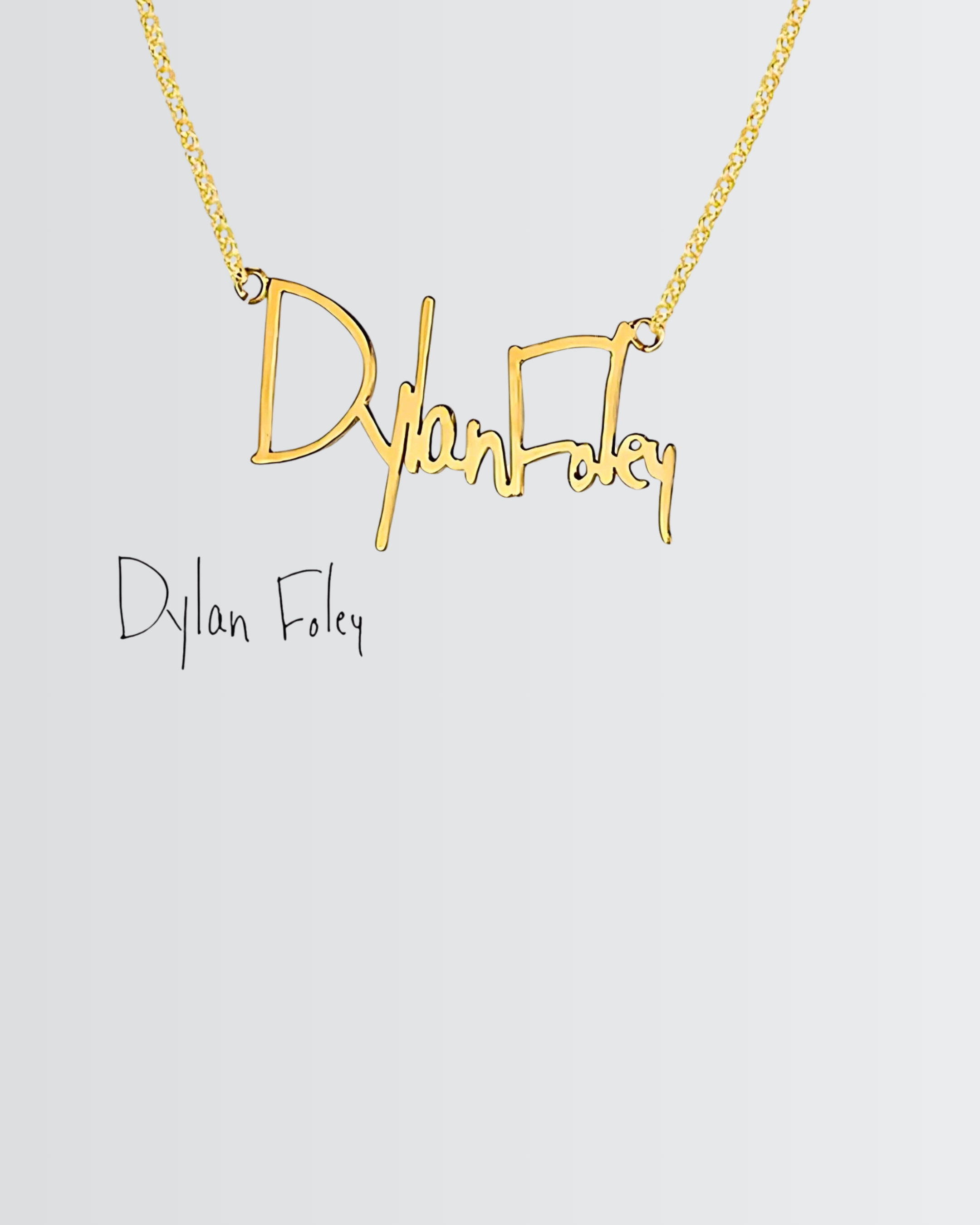 Personalize Your Handwritten Signature Necklace