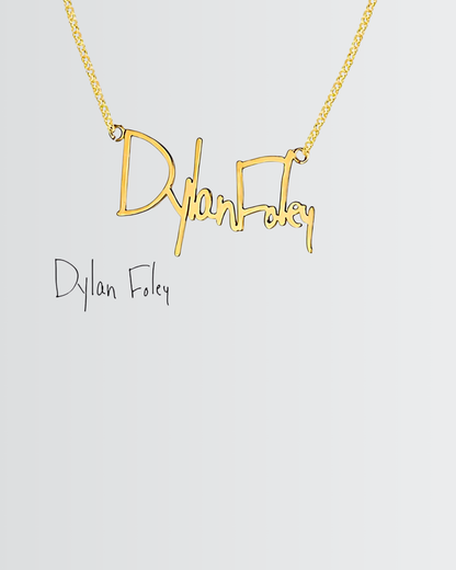 Personalize Your Handwritten Signature Necklace