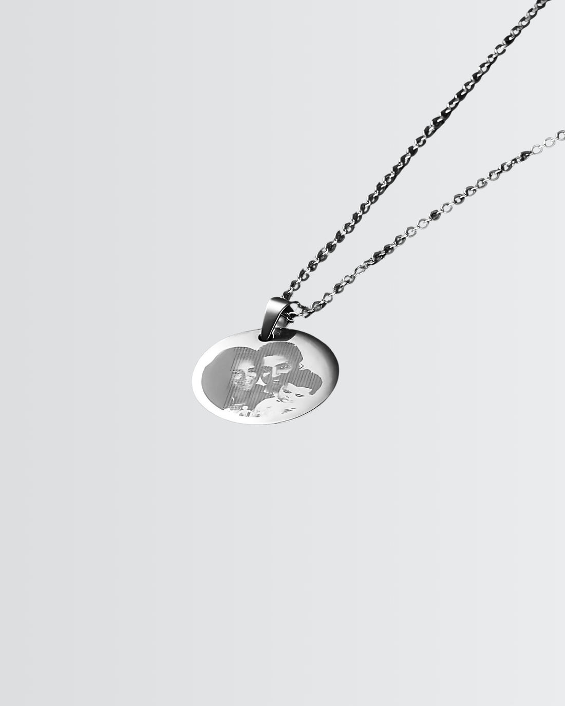 Personalize Your Photo & Message Engraved Necklace