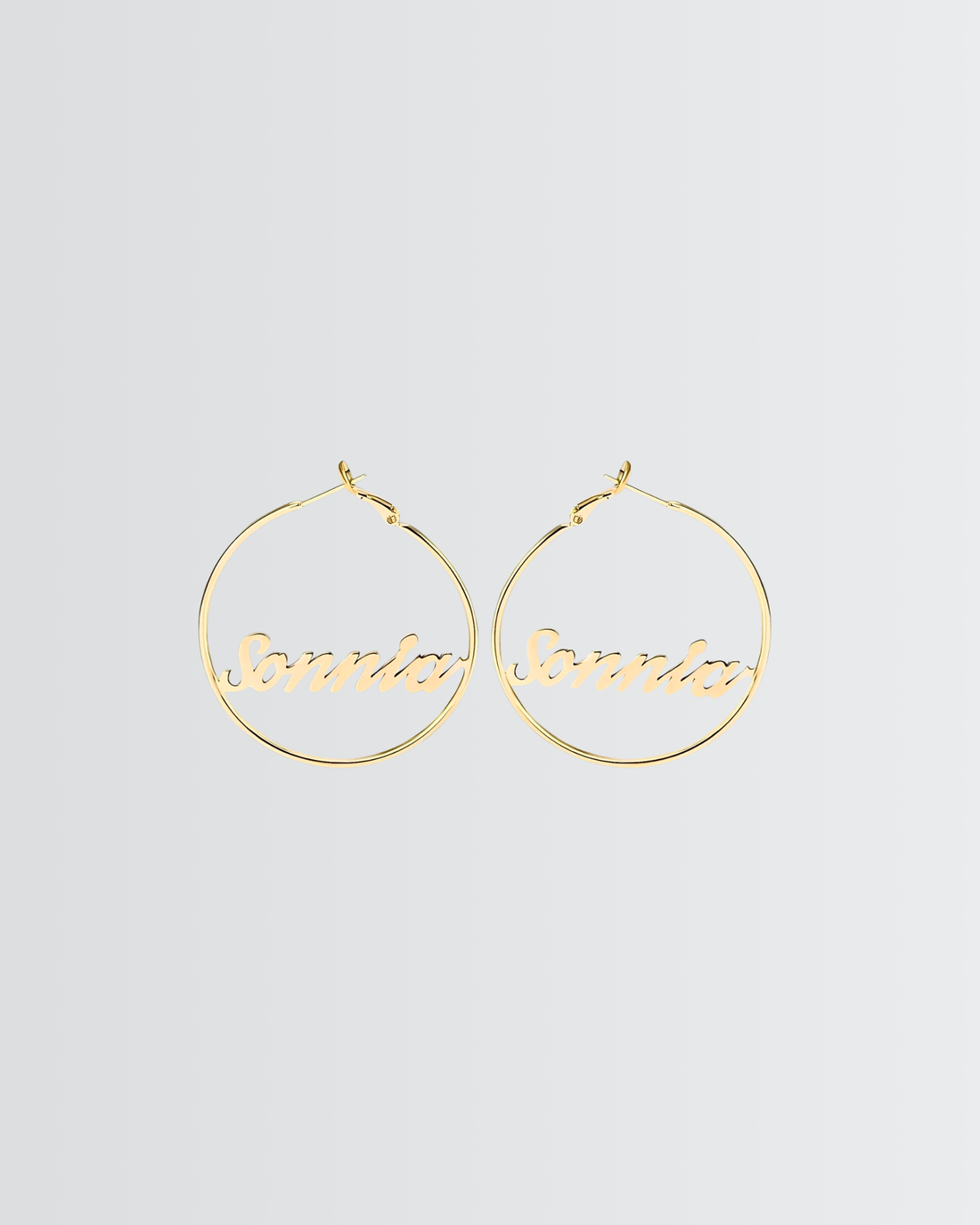 Personalize Your Name Hoop Earrings