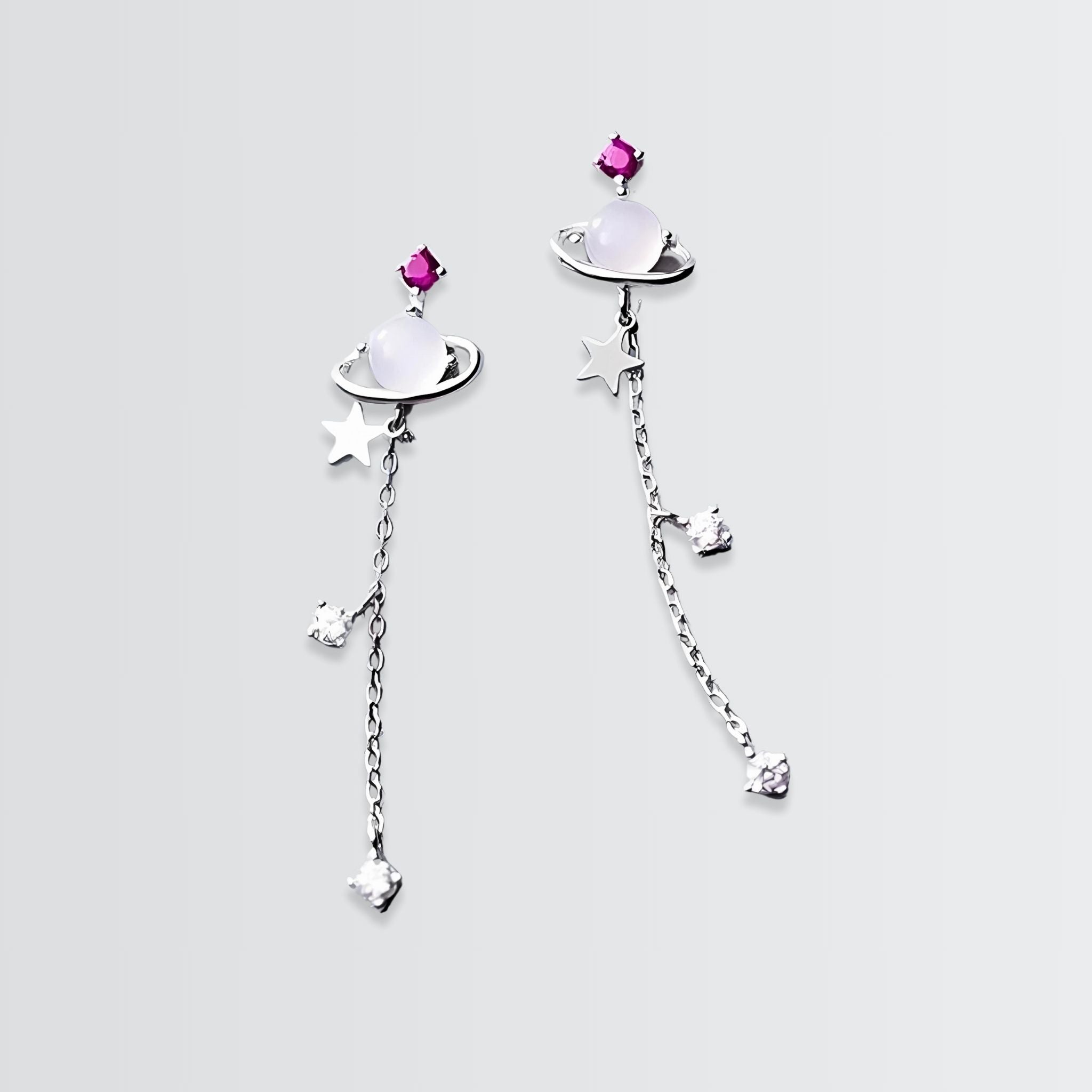 Saturn in Sky Earrings