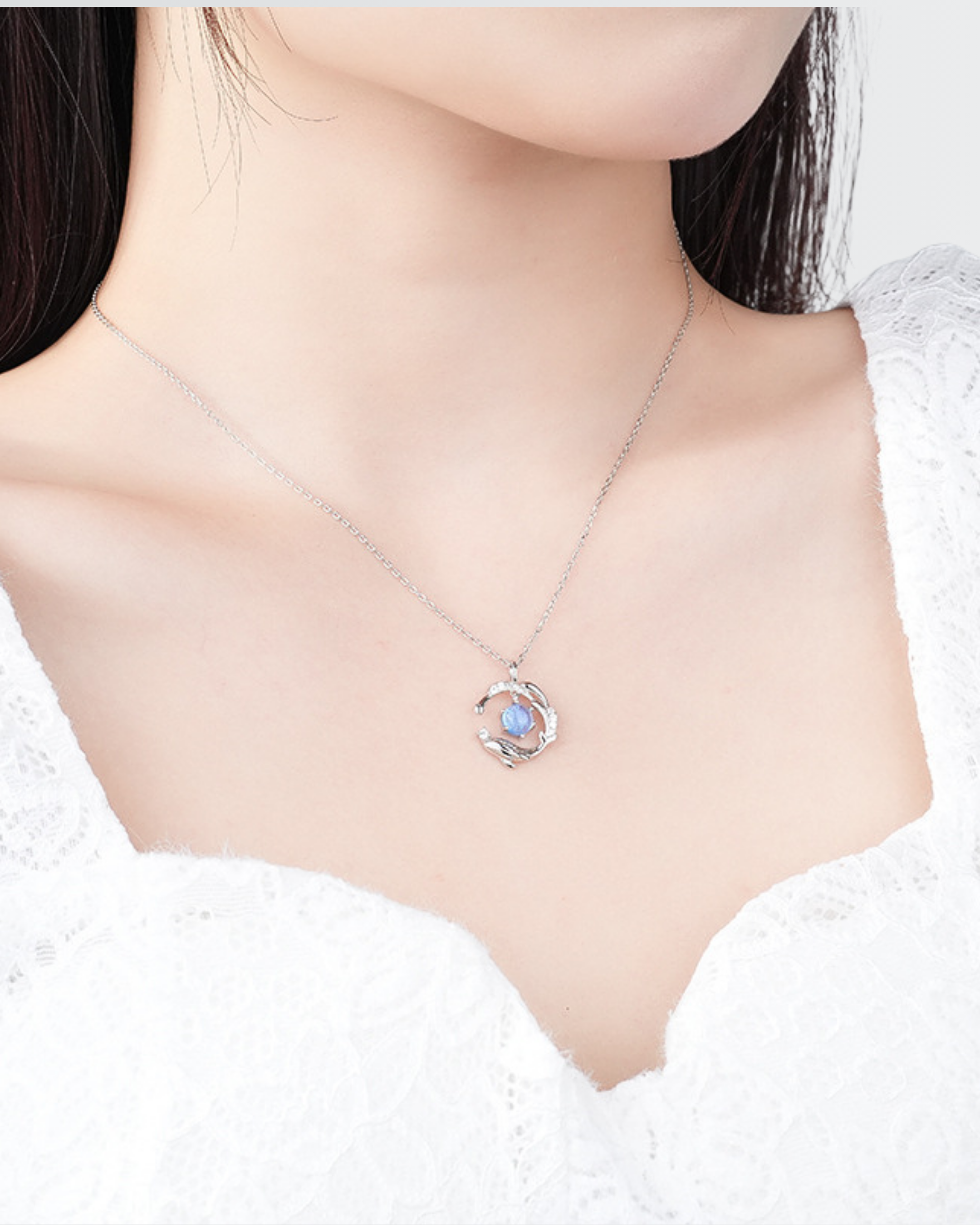 Mystic Wave Whale Necklace