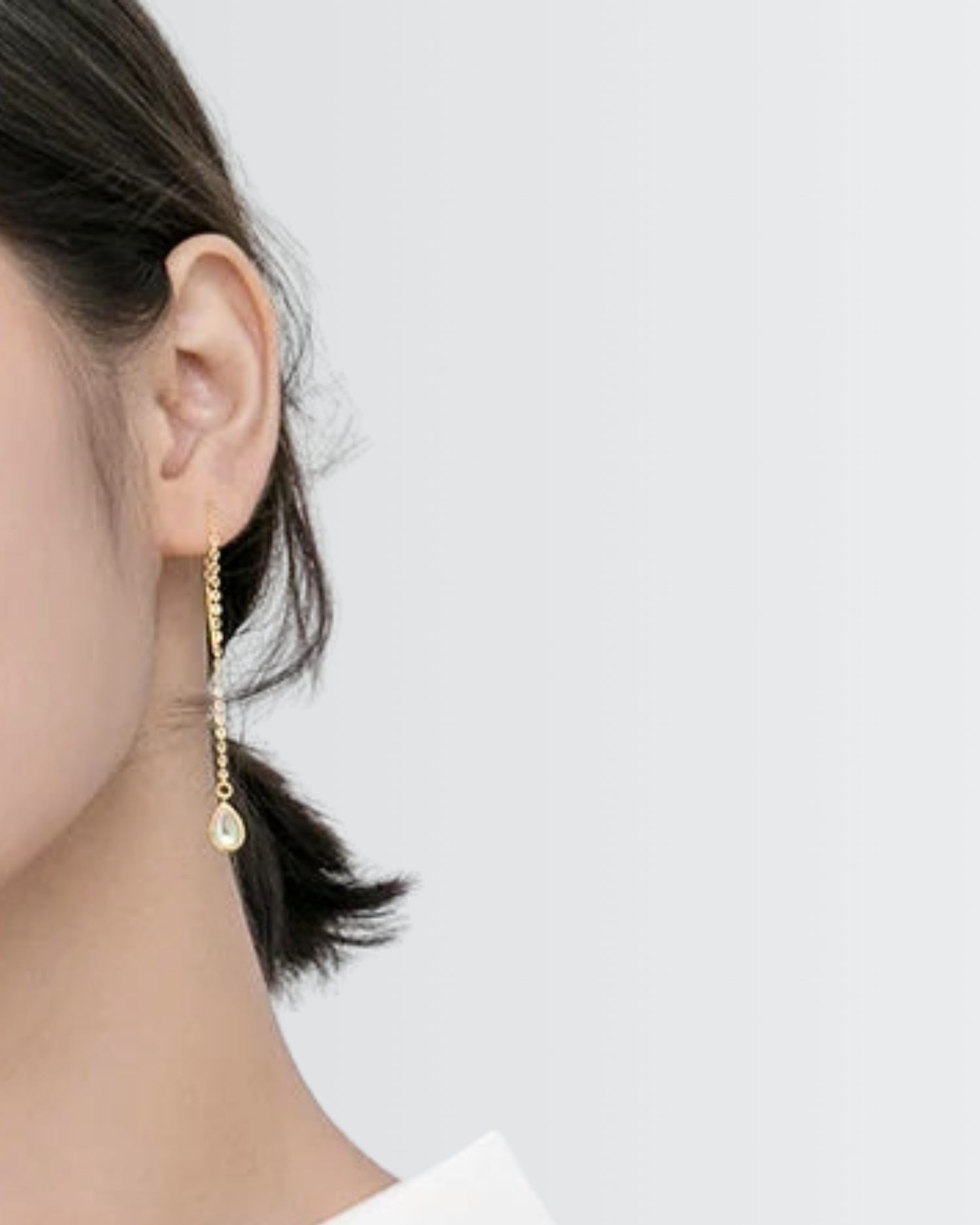 Teardrop Threader Earrings